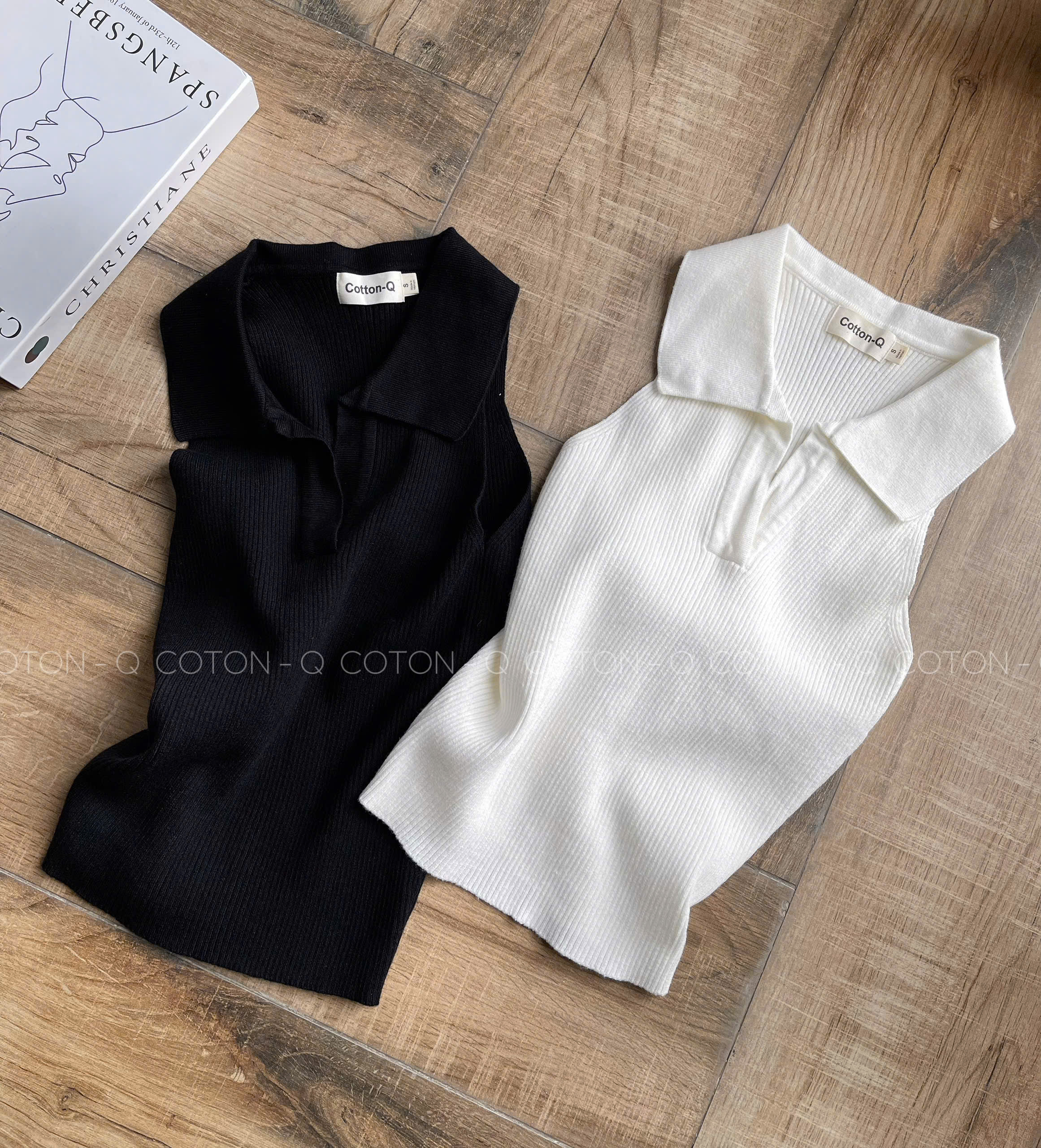 Áo thun tay ngắn Cotton Q ba lỗ dệt ( TRẮNG )_thumbnail_6