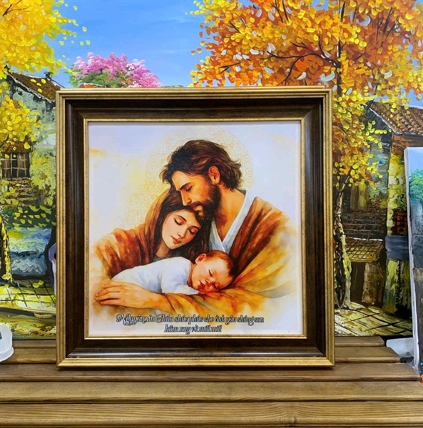 Tranh canvas Gia Đình Thánh Gia 50x50cm_thumbnail_3