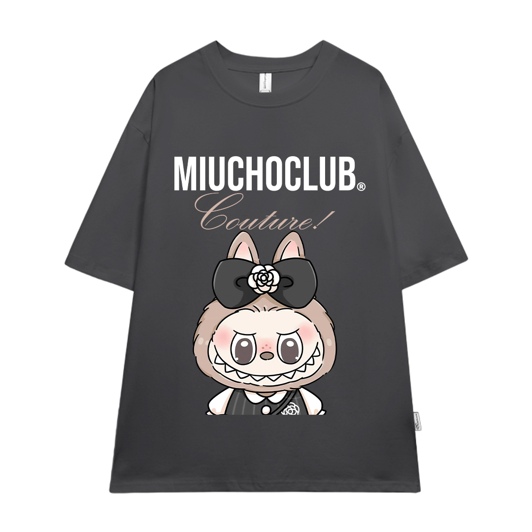 Áo thun labubu form rộng nhiều màu sắc ATD1471 Miucho tay ngắn cổ tròn in mix_thumbnail_10