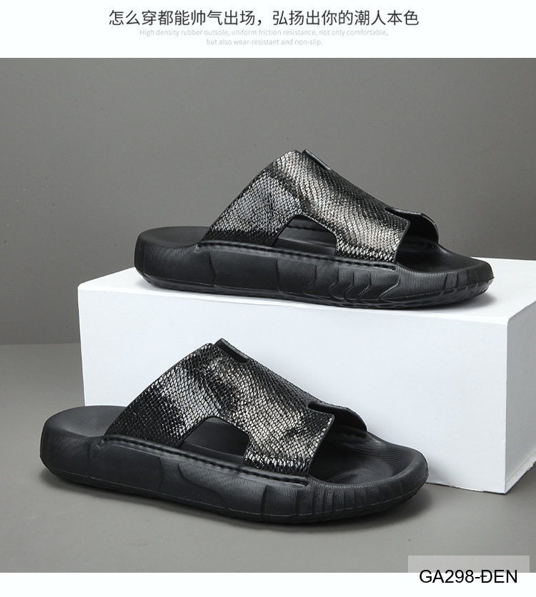 GA298 - Dép lê nam da thật thoáng khí, đế cao su êm ái, phong cách thường ngày dễ phối đồ_thumbnail_15