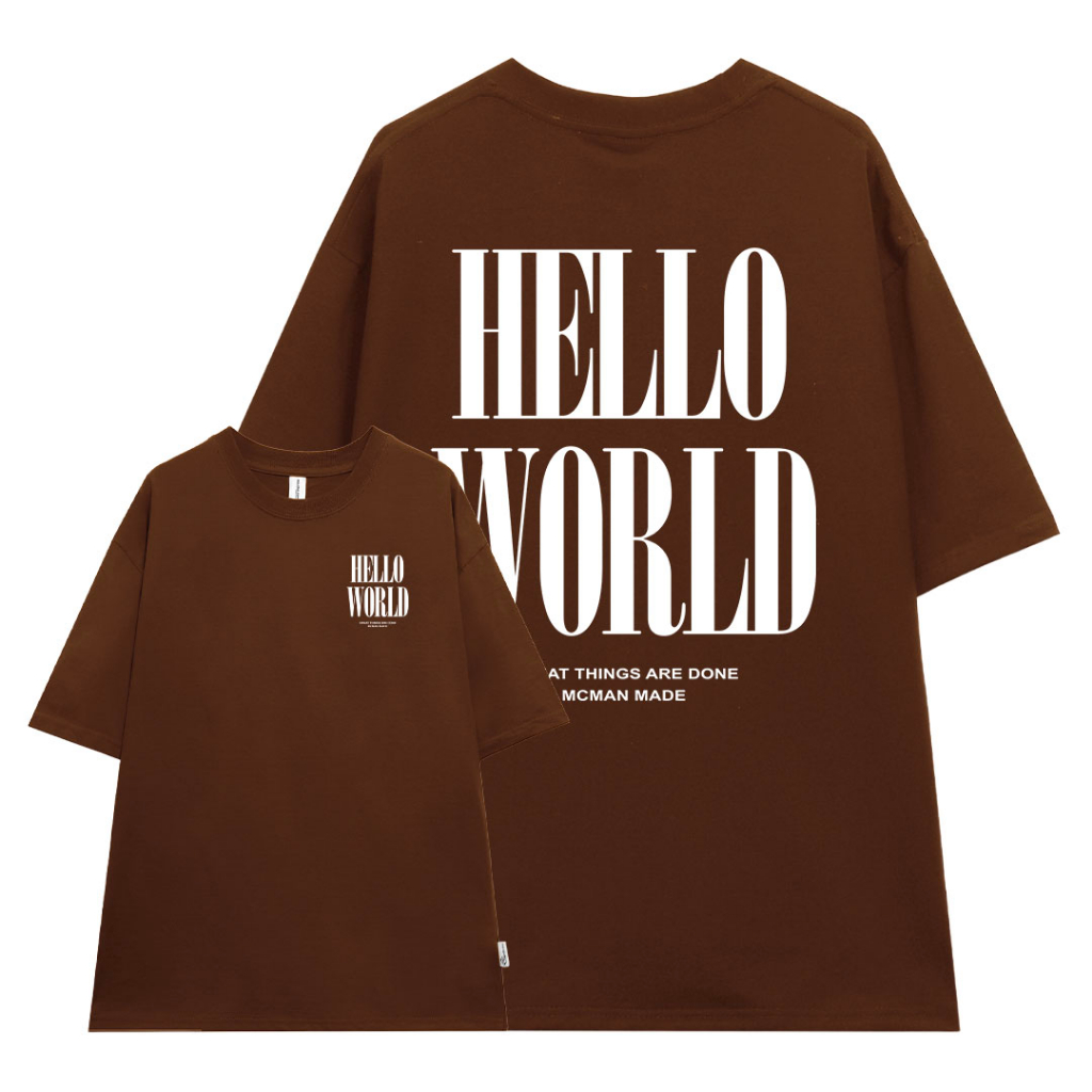 Áo thun nam form rộng ATD93 tay ngắn kiểu hàn quốc unisex vải cotton ATD93 Miucho Man in Typography_thumbnail_8