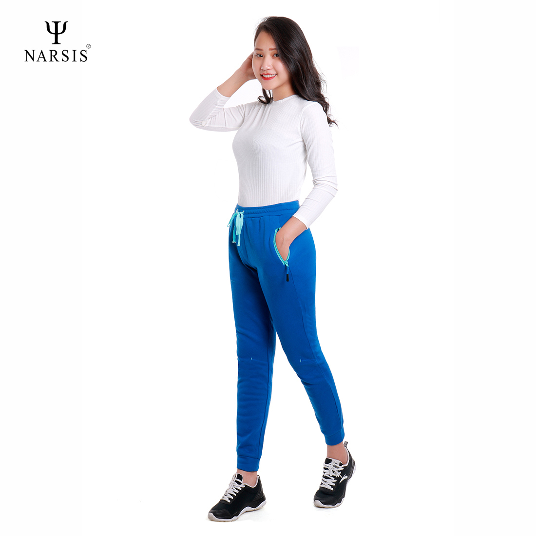 QUẦN JOGGER NỮ P7035 NARSIS CHẤT LIỆU THOÁNG MÁT, DỄ CHỊU, THOẢI MÁI CẢ NGÀY, DỄ VẬN ĐỘNG_thumbnail_2