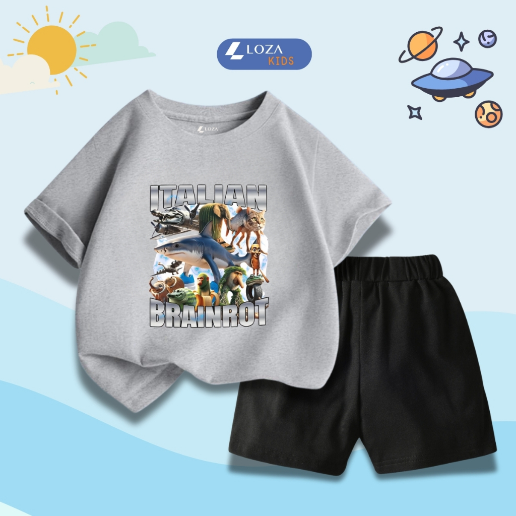 Bộ đồ bé trai in ITALIAN BRAINROT -  Loza Kids SB382_thumbnail_7