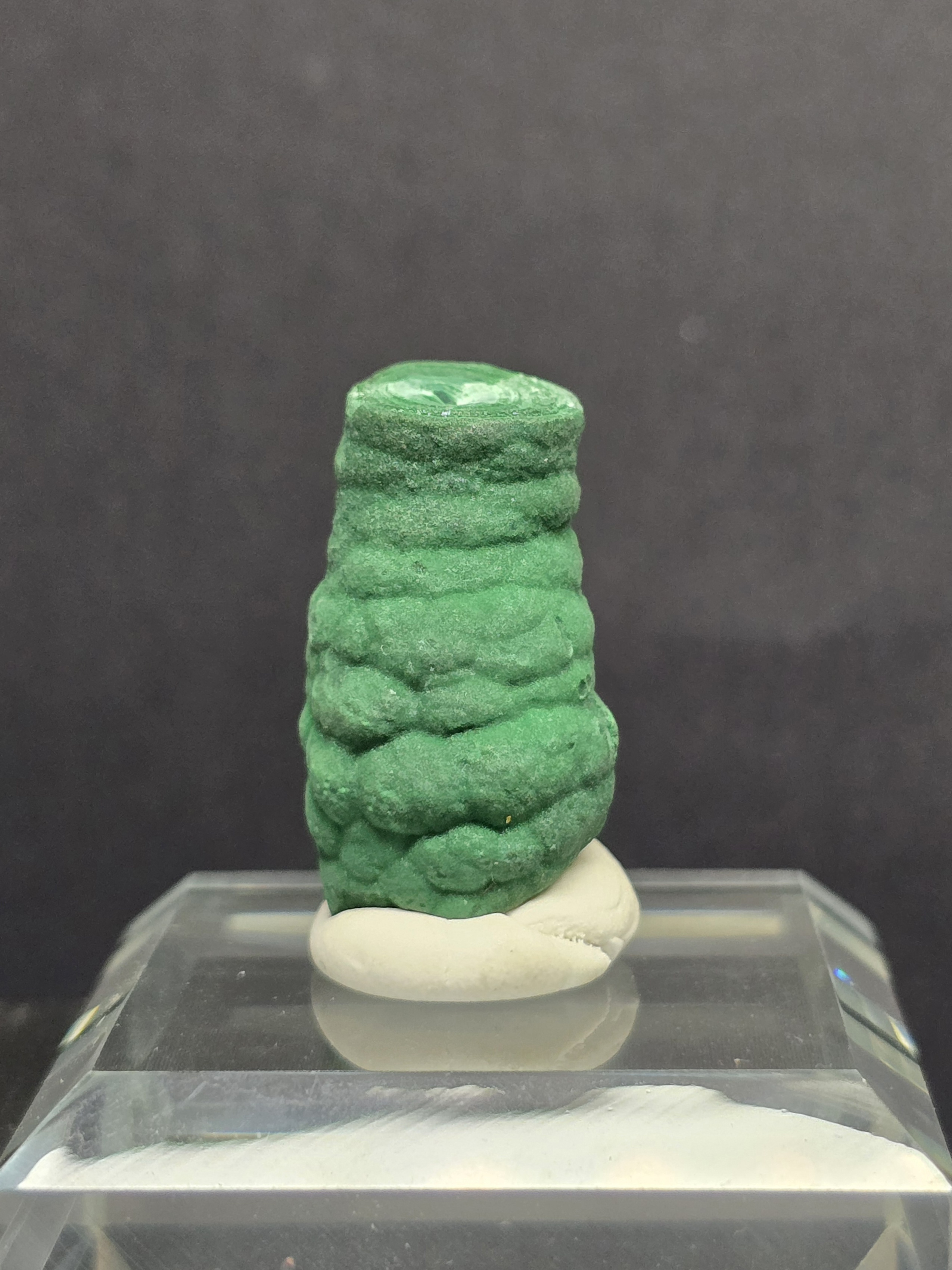 Thạch Nhũ Tinh Thể Malachite - CHDC Congo (Kèm Hộp Hoặc Đế Trưng Bày Như Hình)_thumbnail_2