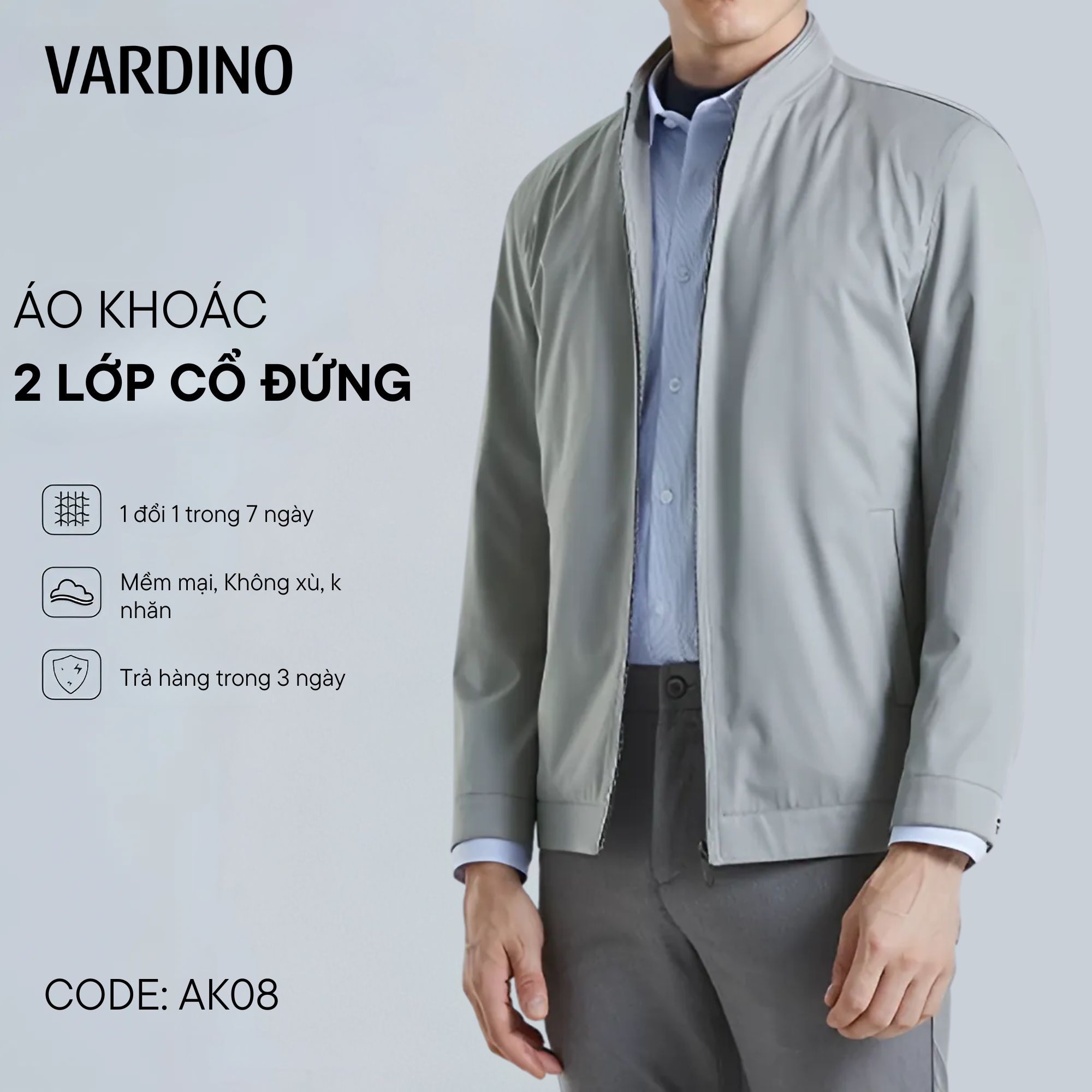 Áo khoác nam công sở Vardino AK08