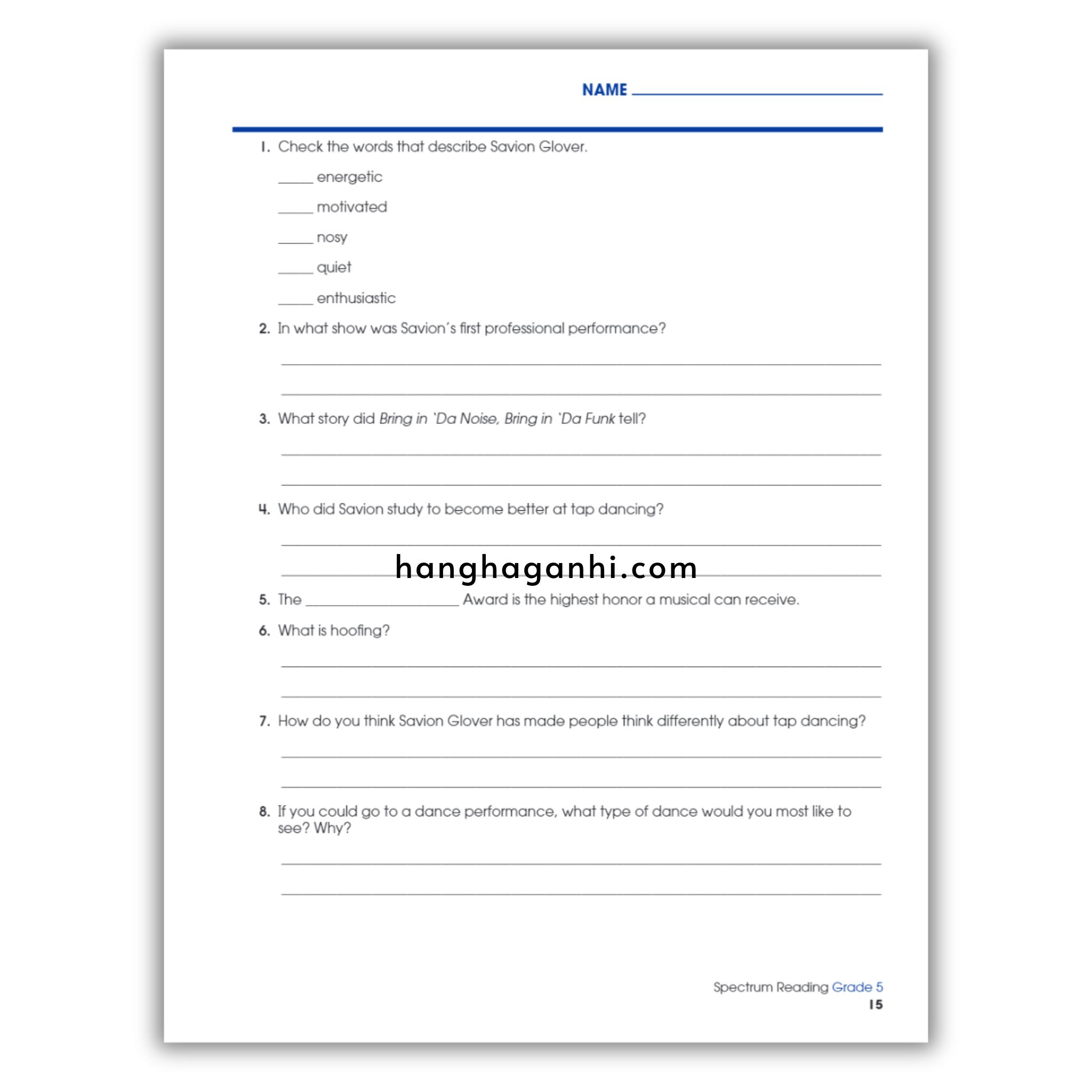 Sách Spectrum Reading Workbook Grade 5_thumbnail_12
