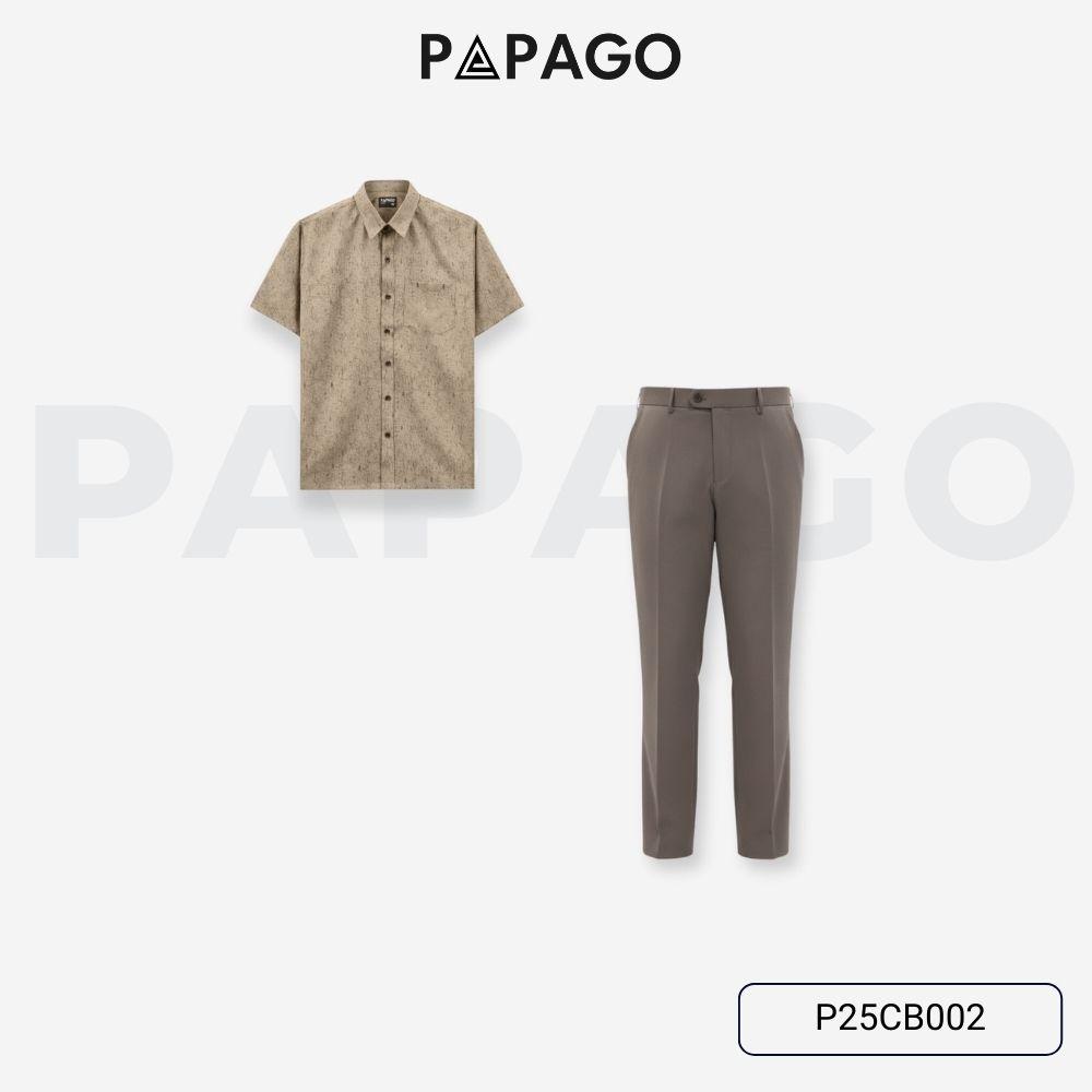 [MỚI] Combo Áo Sơ Mi Quần tây Nam Trung Niên PAPAGO Xô Đũi Lịch Sự Đơn Giản Sang Trọng - CB002_thumbnail_1