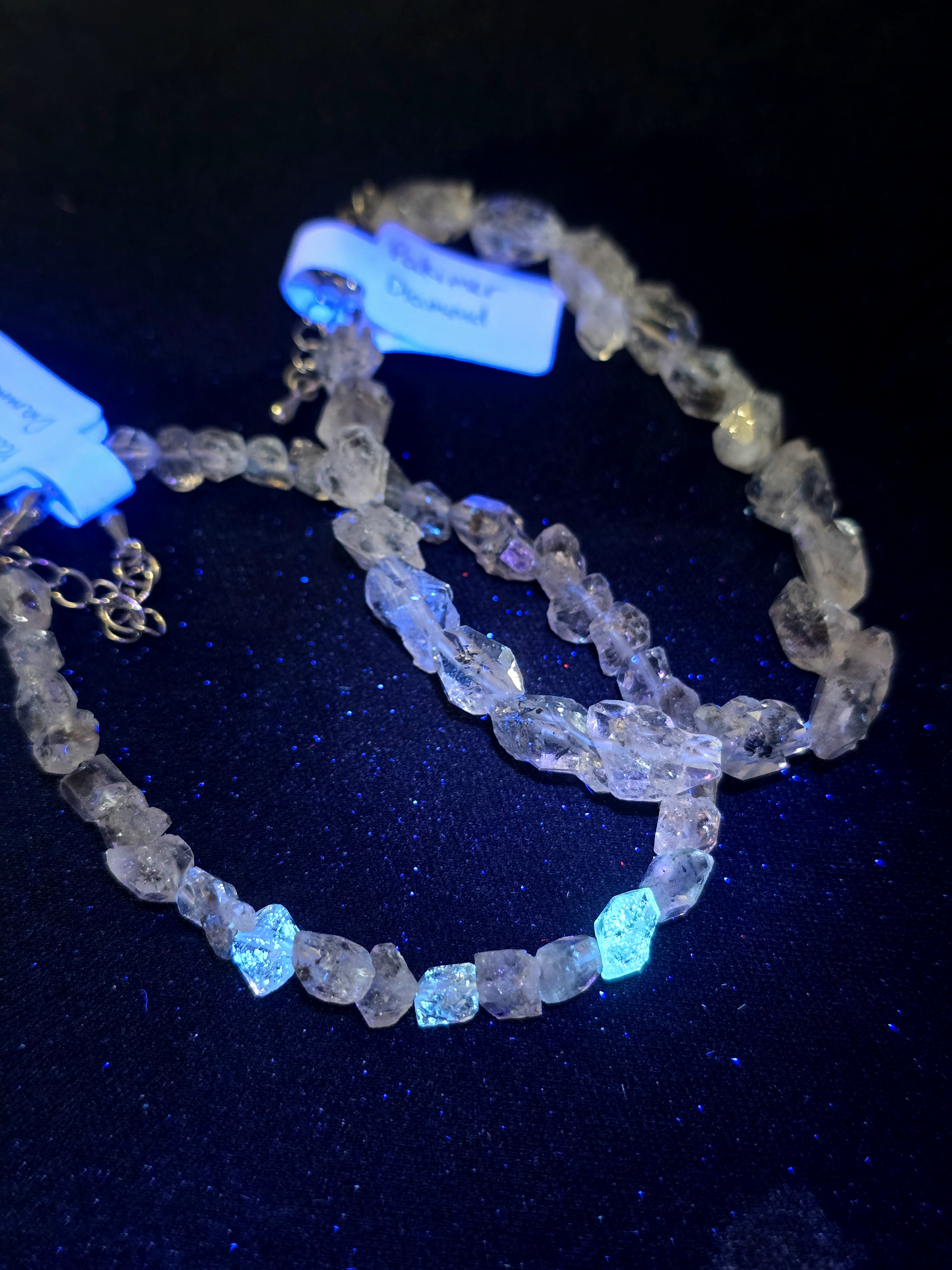 Vòng Tay Thạch Anh 2 Đầu Tích Dầu (Double-Terminated Quartz) Thô Khóa Bạc S925 Xuất Xứ Pakistan Nguyên Bản Không Mài Không Xử Lý_thumbnail_3