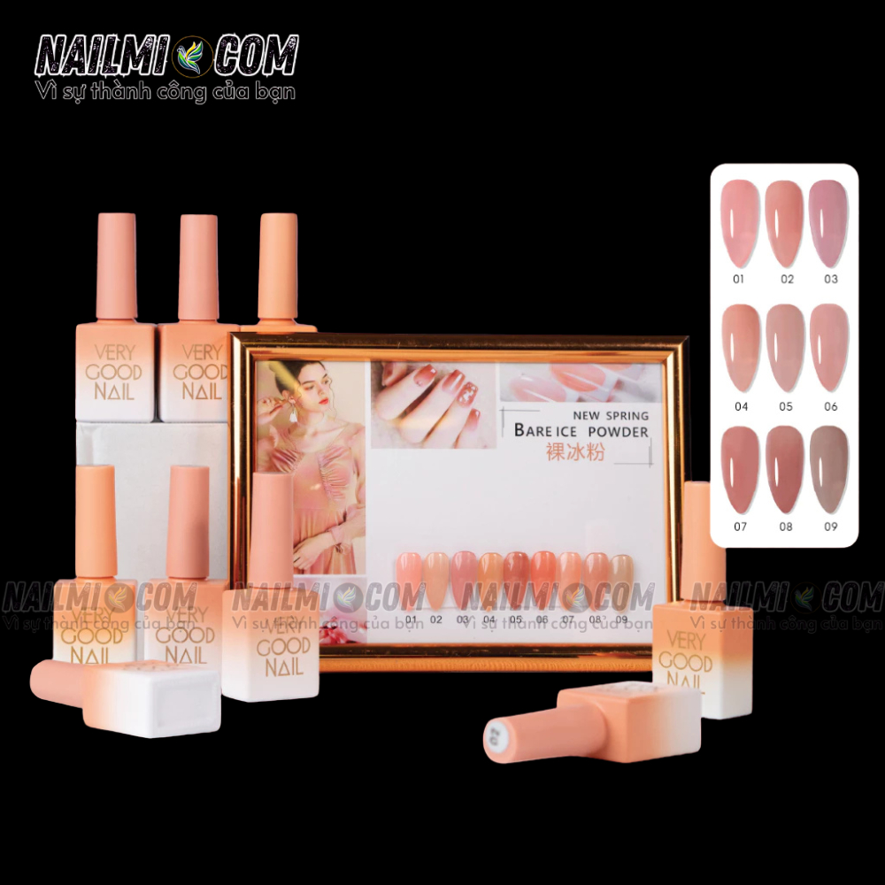 Set sơn thạch Very Good Nail - 9 màu