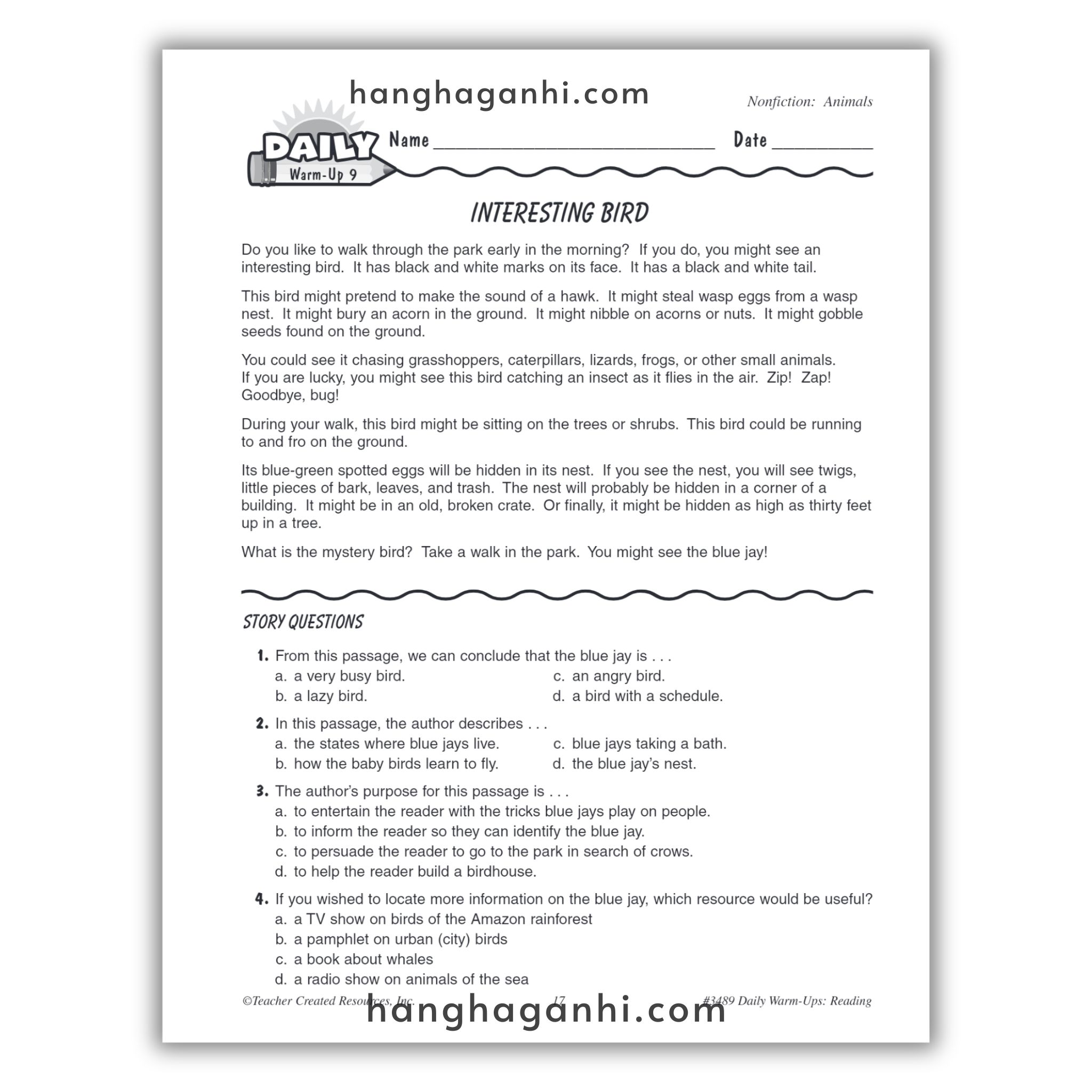 Sách Daily Warm Ups Reading Grade 3_thumbnail_15