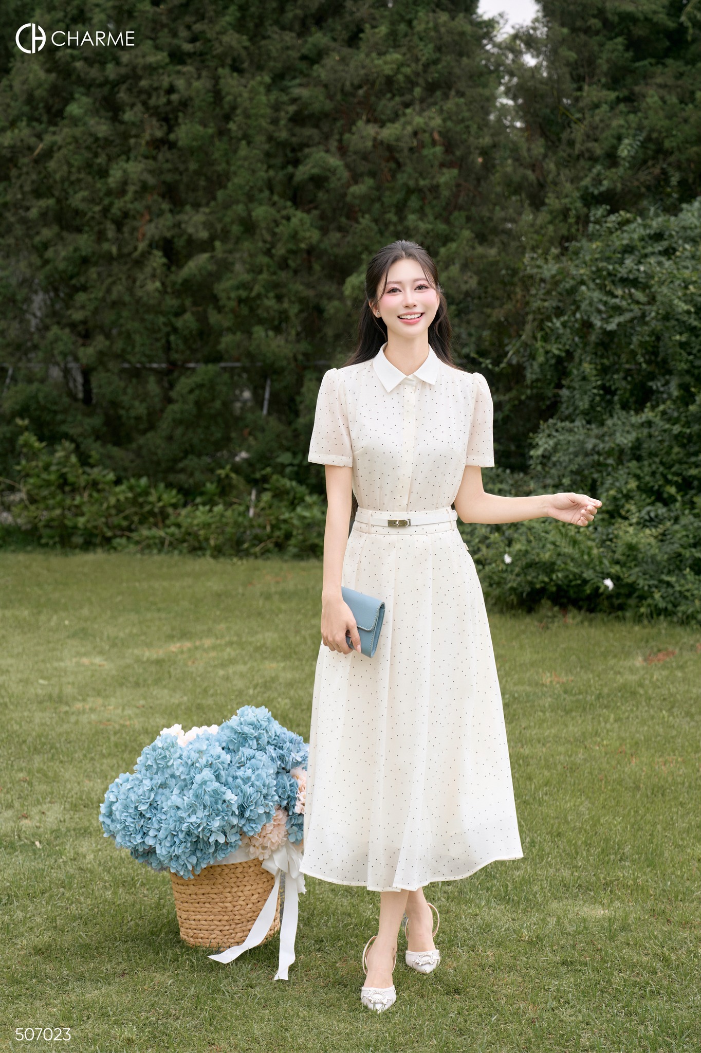 Set chân váy xòe áo cộc tay