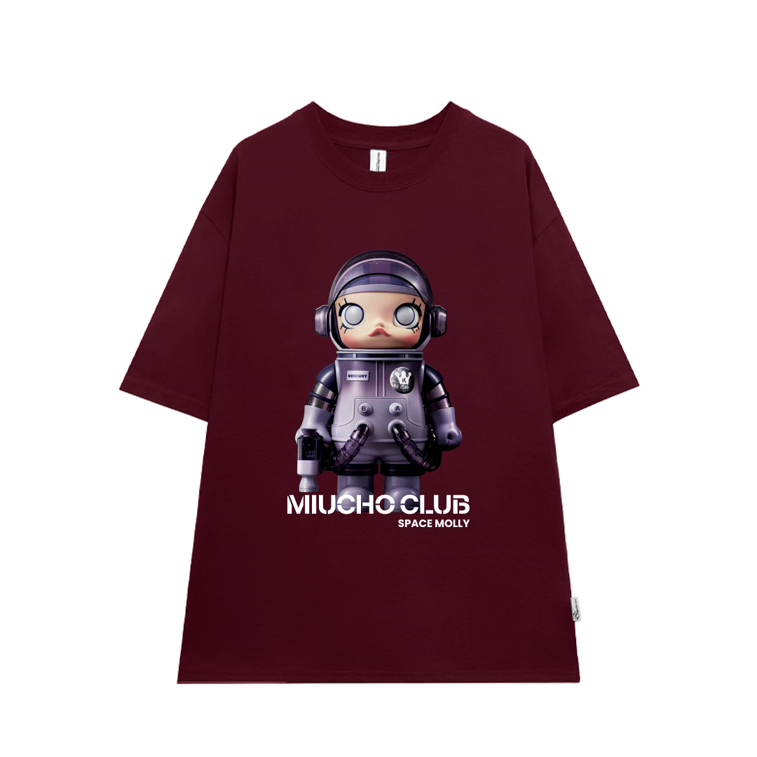 Áo thun unisex phi hành gia local brand form rộng ATD703 Miucho cotton cổ tròn in mix_thumbnail_12