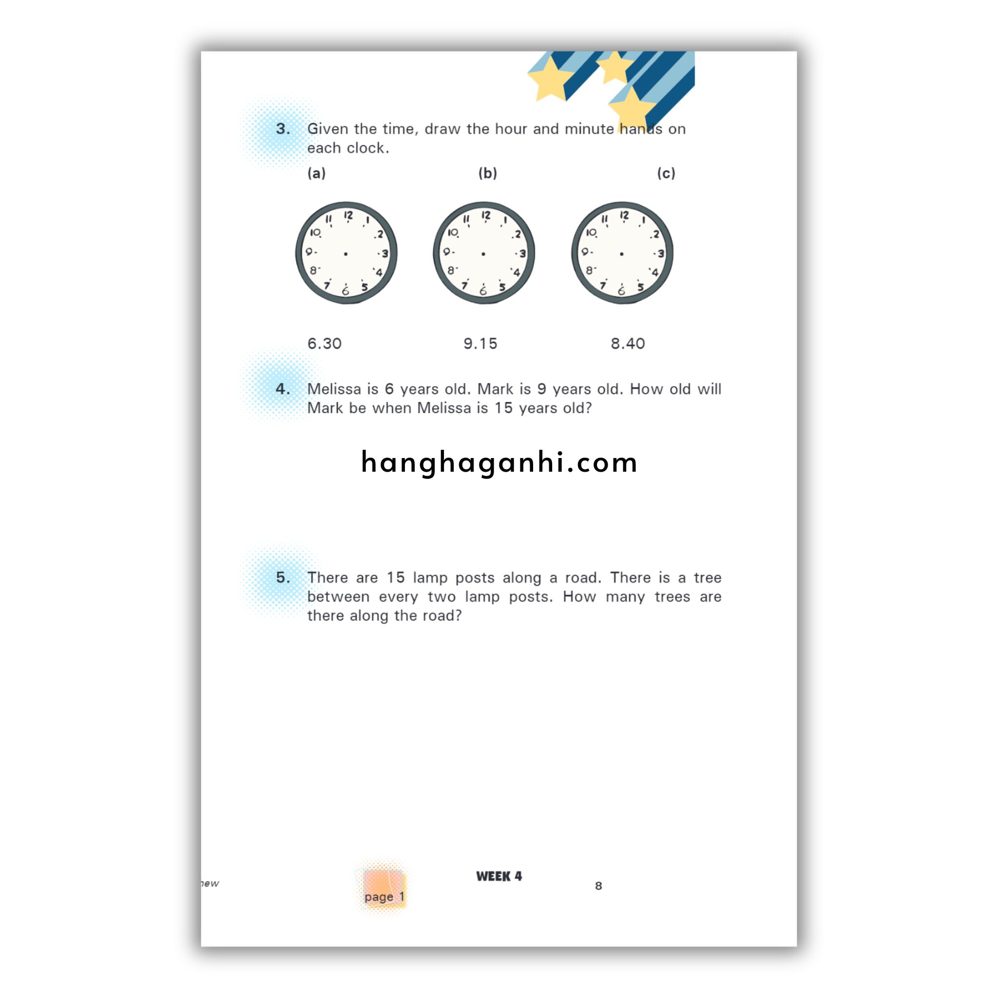 Olympiad Maths Trainer Level 1 in đen trắng - Sách Toán Tiếng Anh Singapore cho bé lớp 1_thumbnail_7