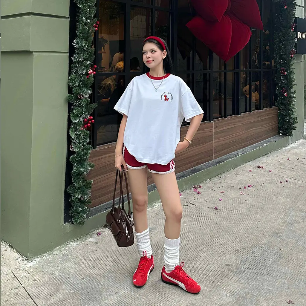 Áo thun tết basic form boxy phối cổ Miucho vải mềm mại thoáng mát tôn dáng 2975_thumbnail_5