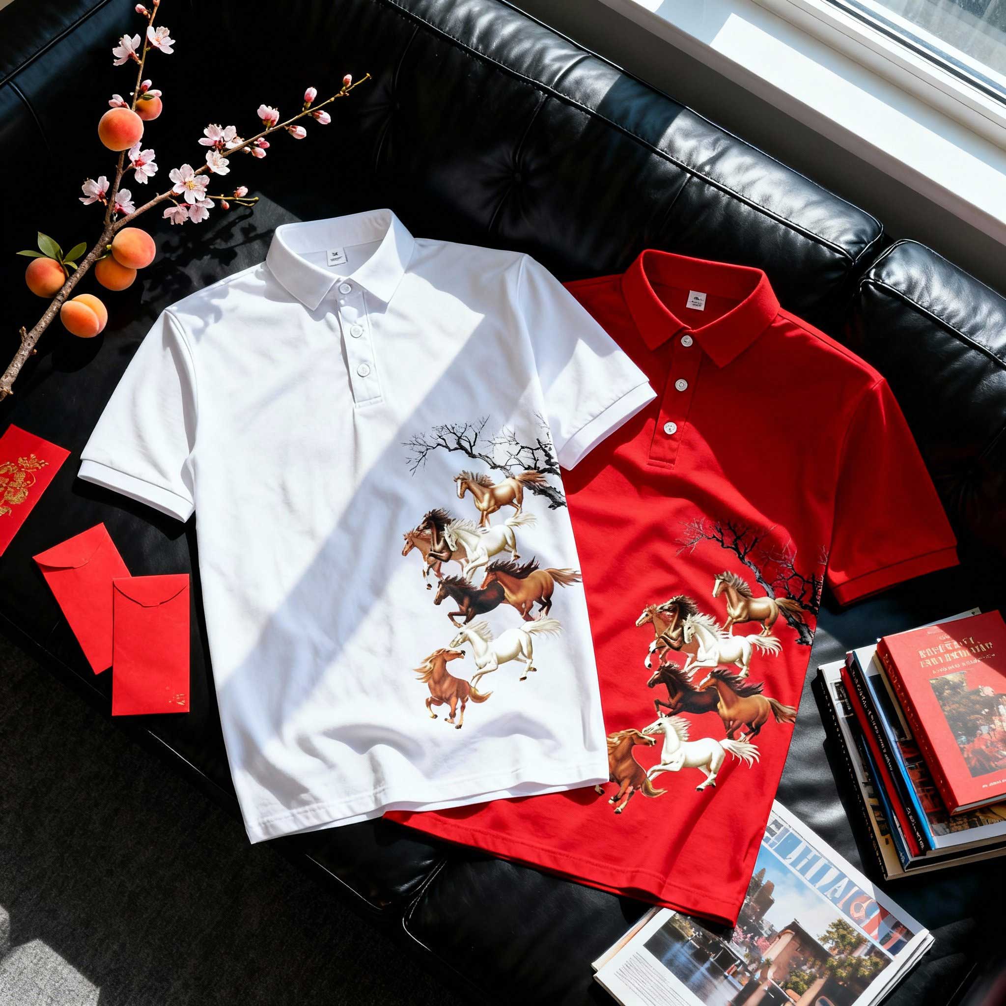 Áo polo Tết Bính Ngọ form vừa Miucho Iconic vải cá sấu thoáng mát dày dặn 2985_thumbnail_7