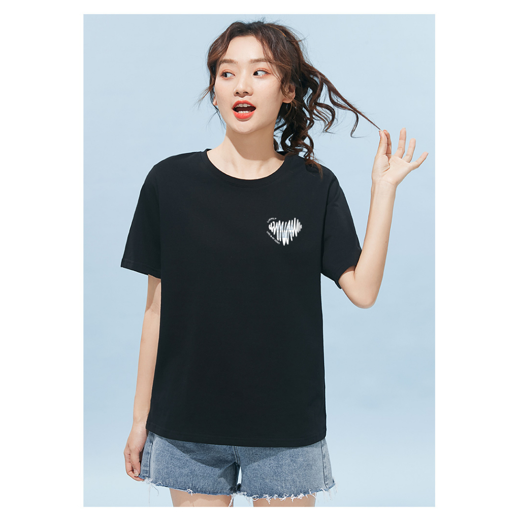 [Form rộng] Áo phông nữ hình tim nhỏ - LOZA CT4159_thumbnail_4