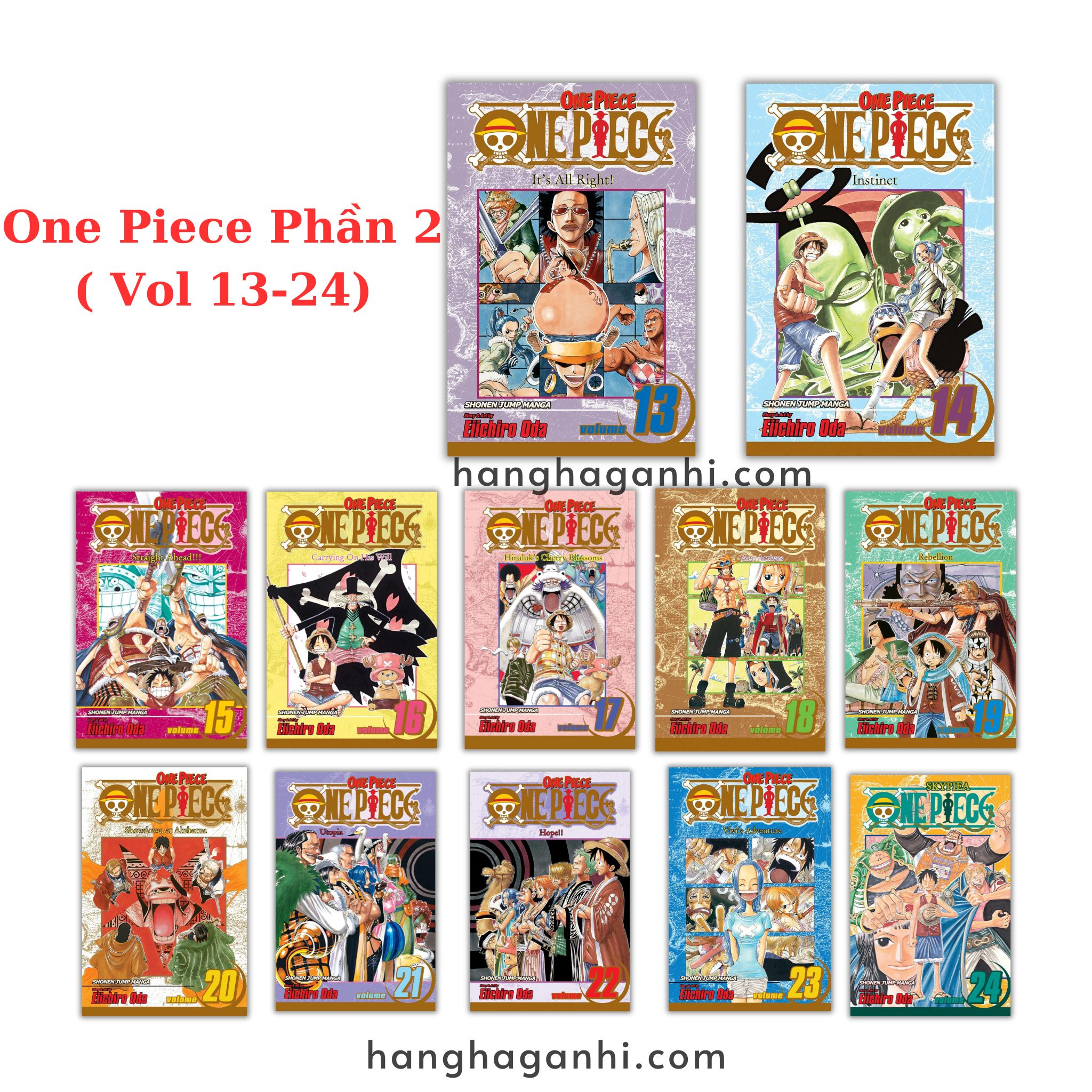 [TIẾNG ANH] - Truyện Tranh One Piece- Đảo Hải Tặc Phần 2 ( Vol 13-24)