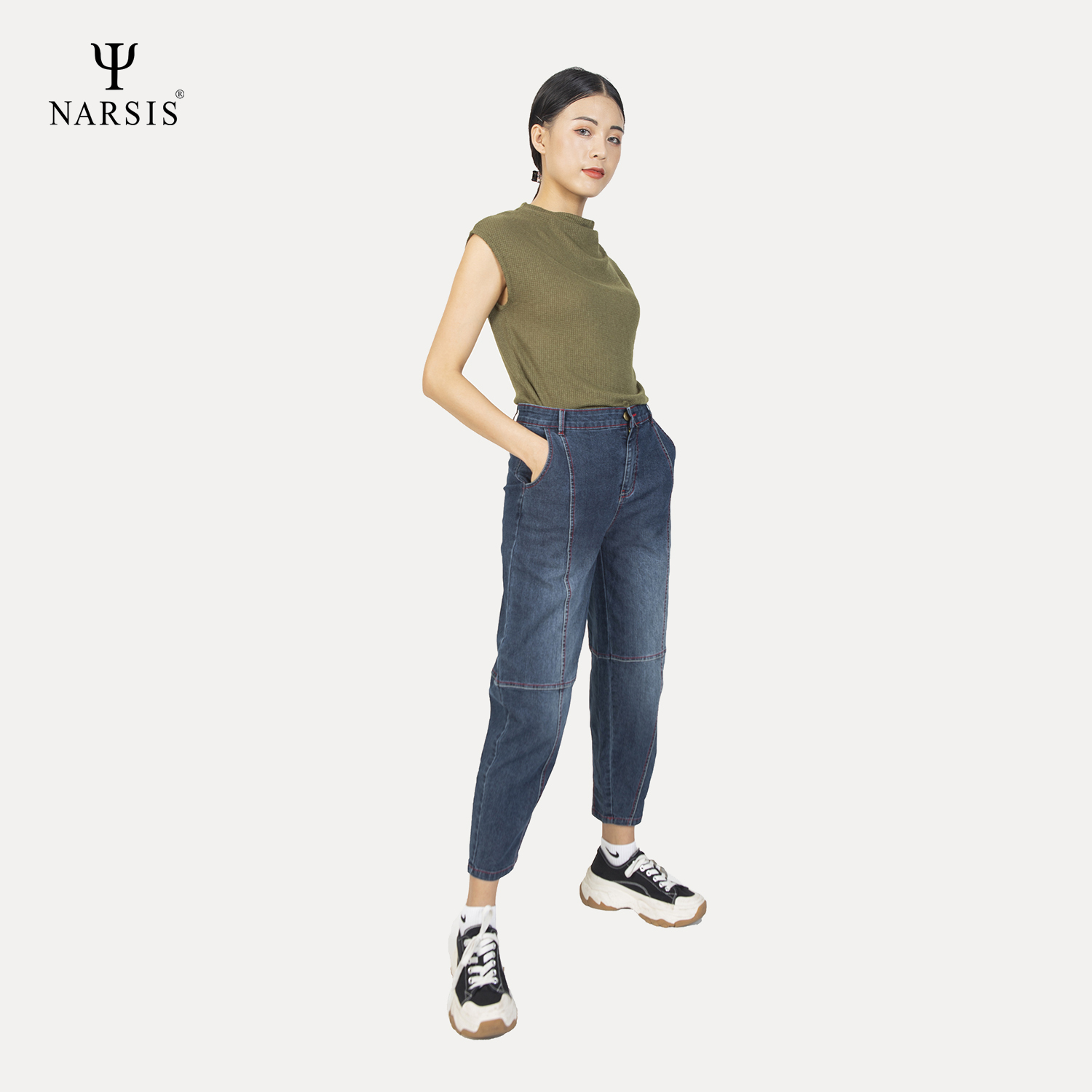 QUẦN NỮ P9027 NARSIS CHẤT LIỆU JEAN BỀN BỈ, CÁ TÍNH, TRẺ TRUNG, THỜI TRANG, TRẺ TRUNG, THỜI TRANG