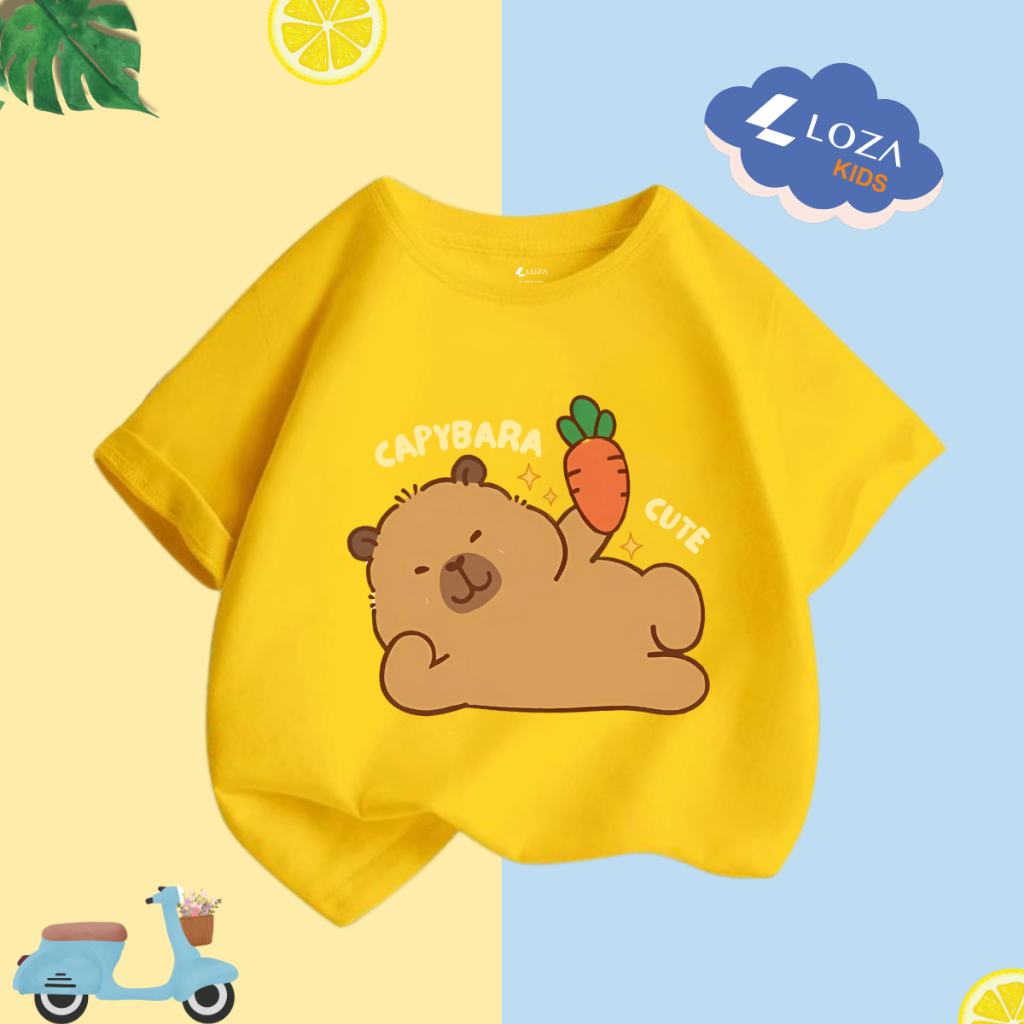 Áo thun bé trai in hình Capybara nhiều mẫu - Loza Kids CA006_thumbnail_2