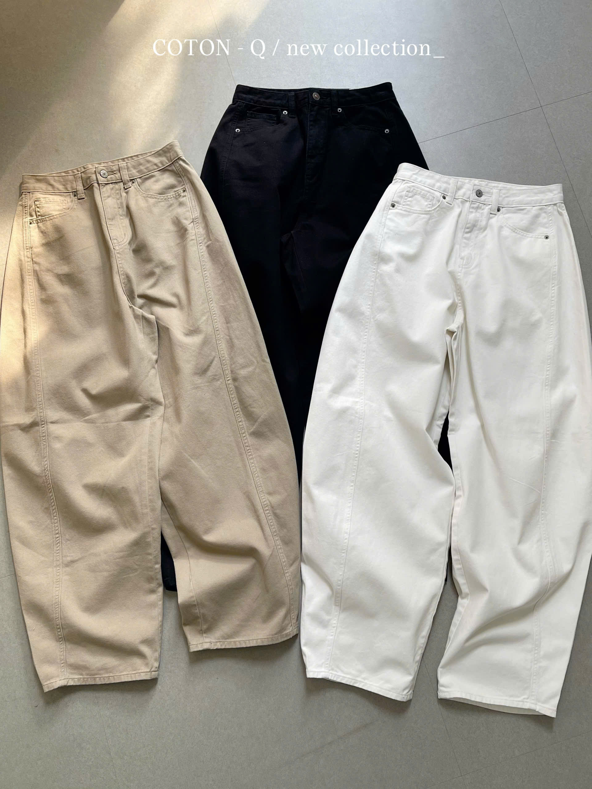 HQ13 - Quần ống rộng hàn ( TRẮNG )