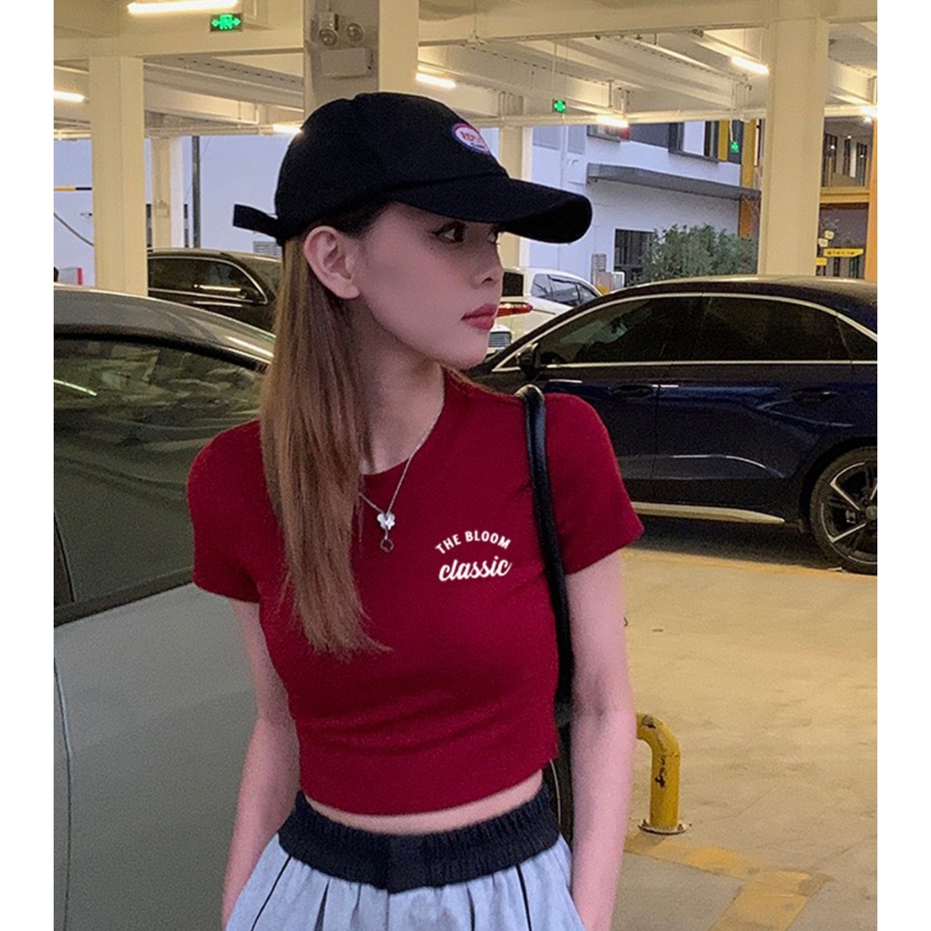 Áo croptop nữ form ôm -Áo thun kiểu dáng ngắn croptop LOZA G0113_thumbnail_8