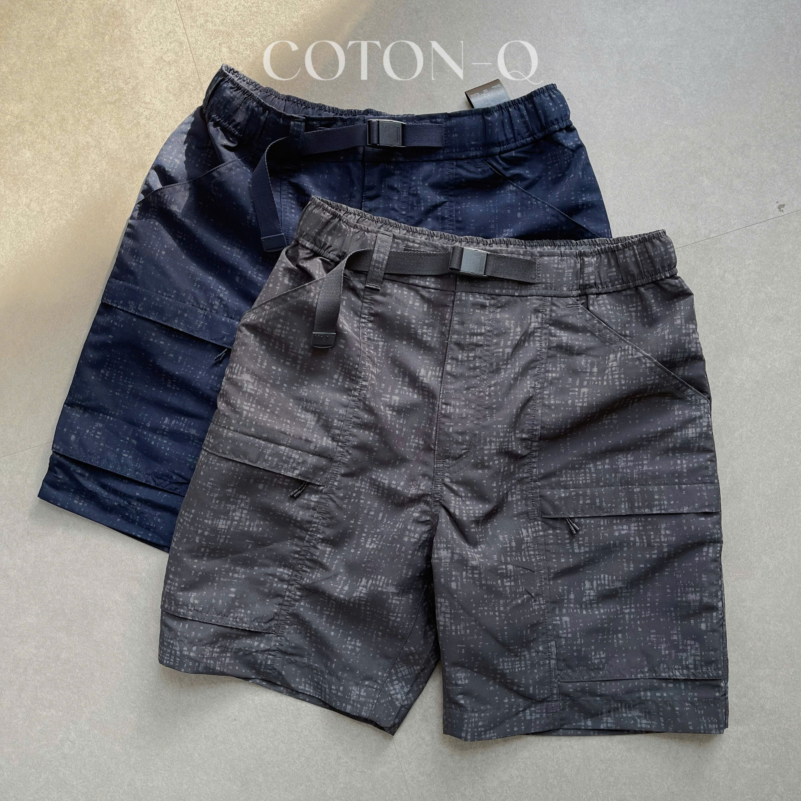 Quần short dù lưng thun xịn ( XÁM )_thumbnail_9