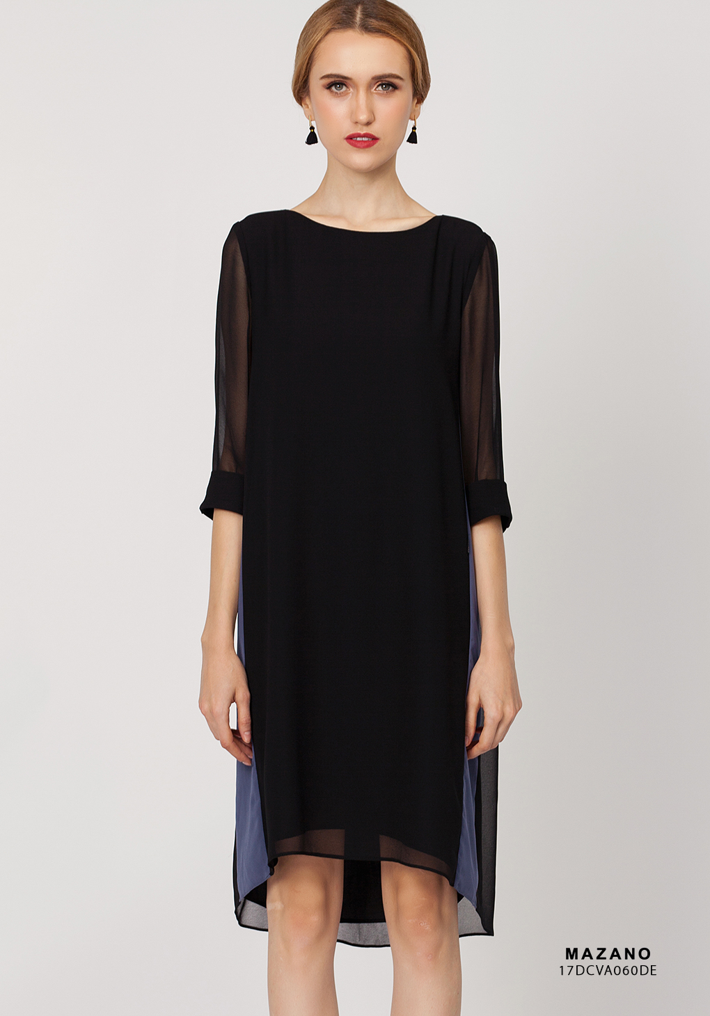 Váy đen phối xám sườn_thumbnail_3