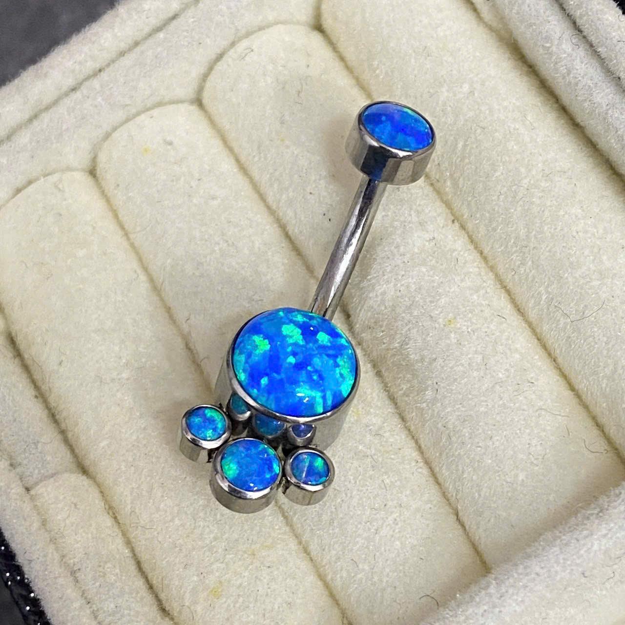 rốn titan đá opal xanh biển thập cẩm giống trái đất chúng mình đính ba đá tròn_thumbnail_1