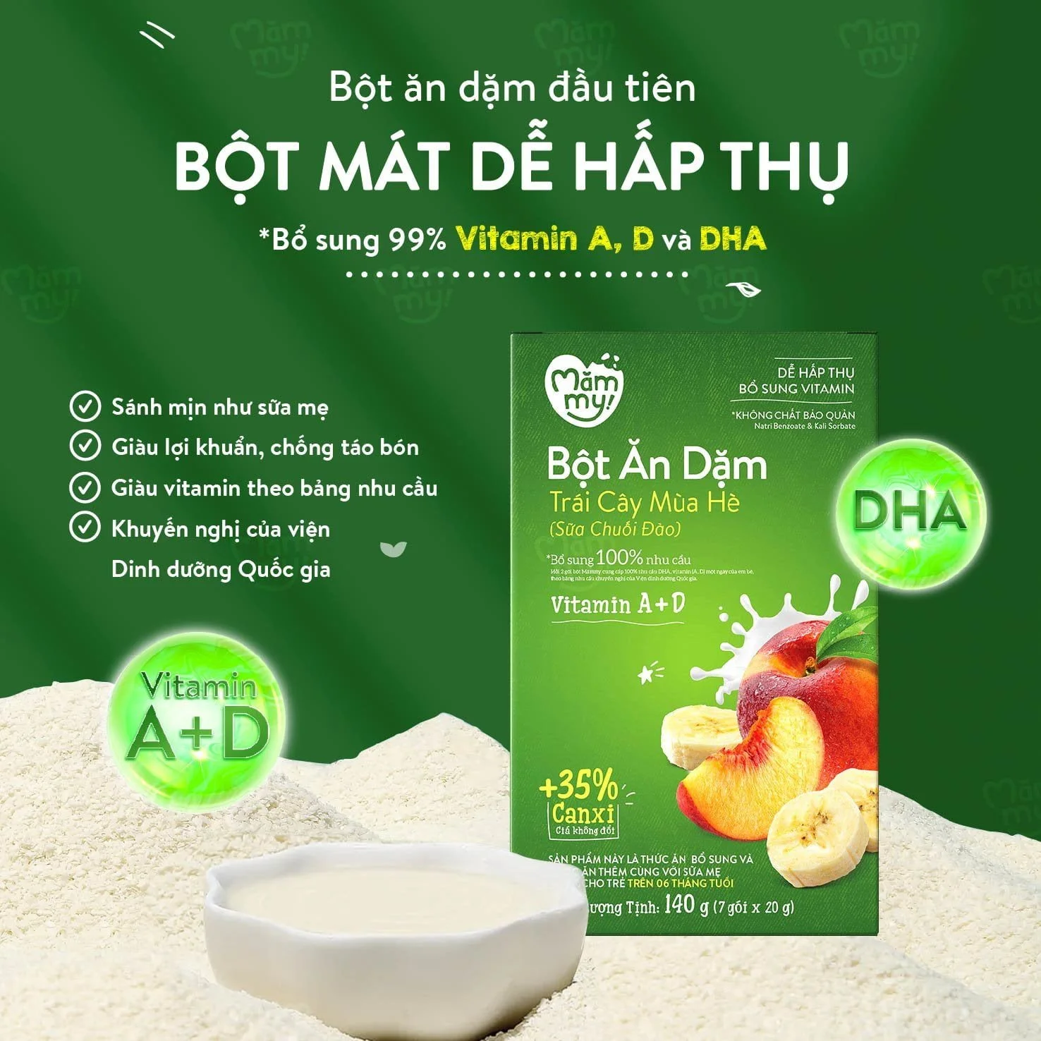 Bột ăn dặm trái cây mùa hè (sữa chuối đào) Măm My_thumbnail_2