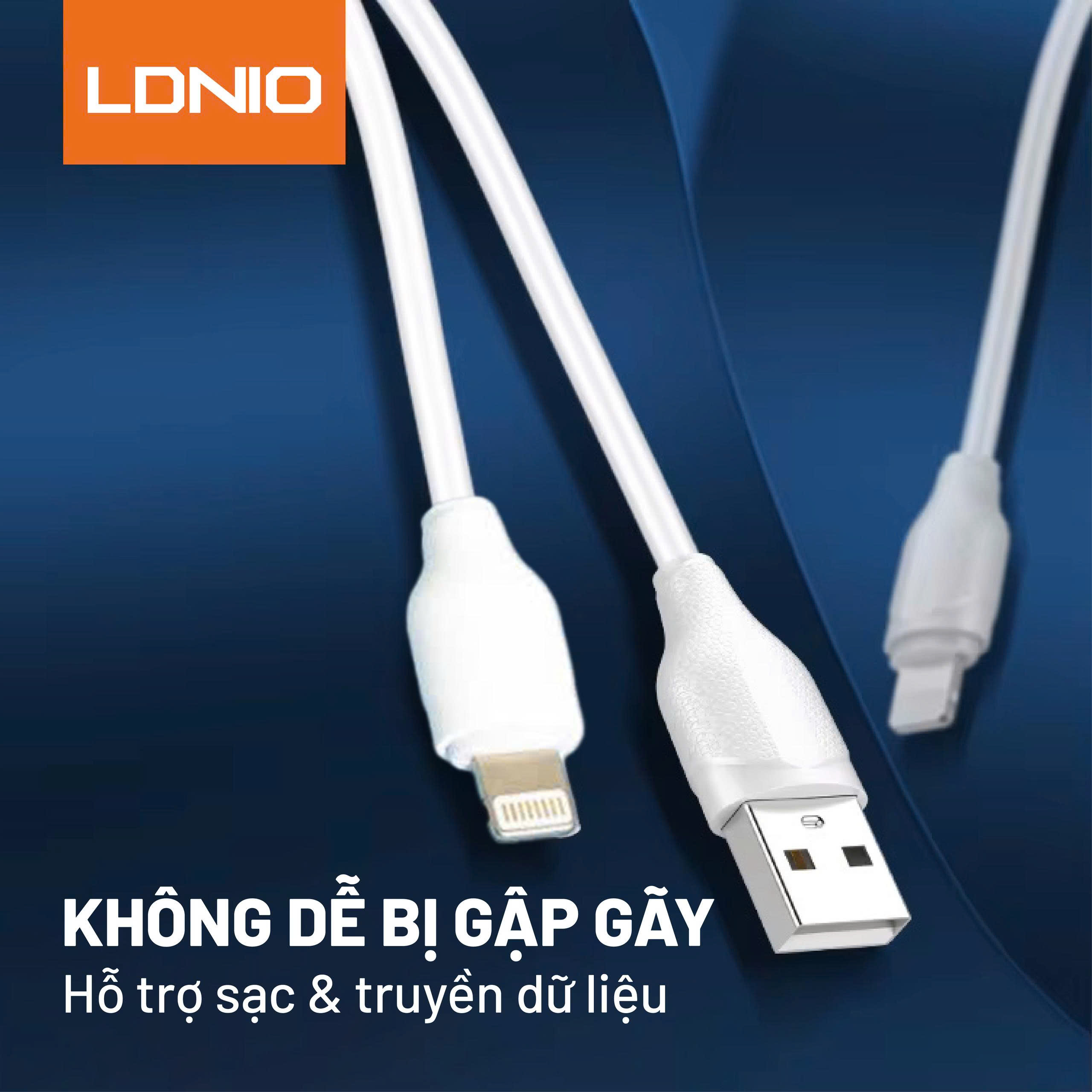 Cáp sạc Ldnio - LS371 - Cáp Lightning