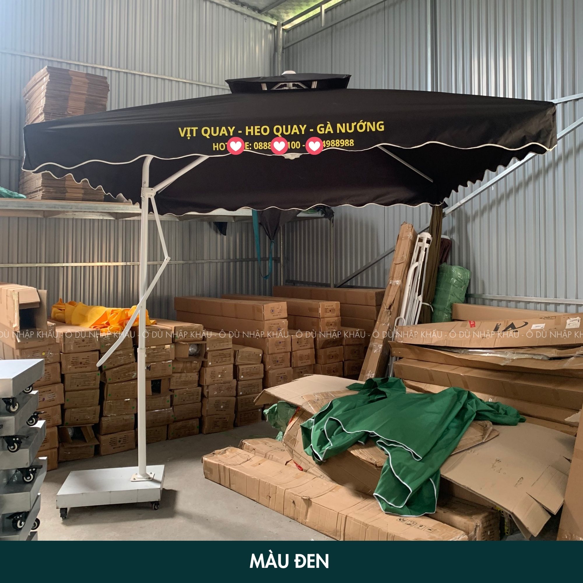 Dù lệch tâm vuông 2m5 nhập khẩu – Vải chống thấm PU, khung thép sơn tĩnh điện, bảo hành 1 năm_thumbnail_10