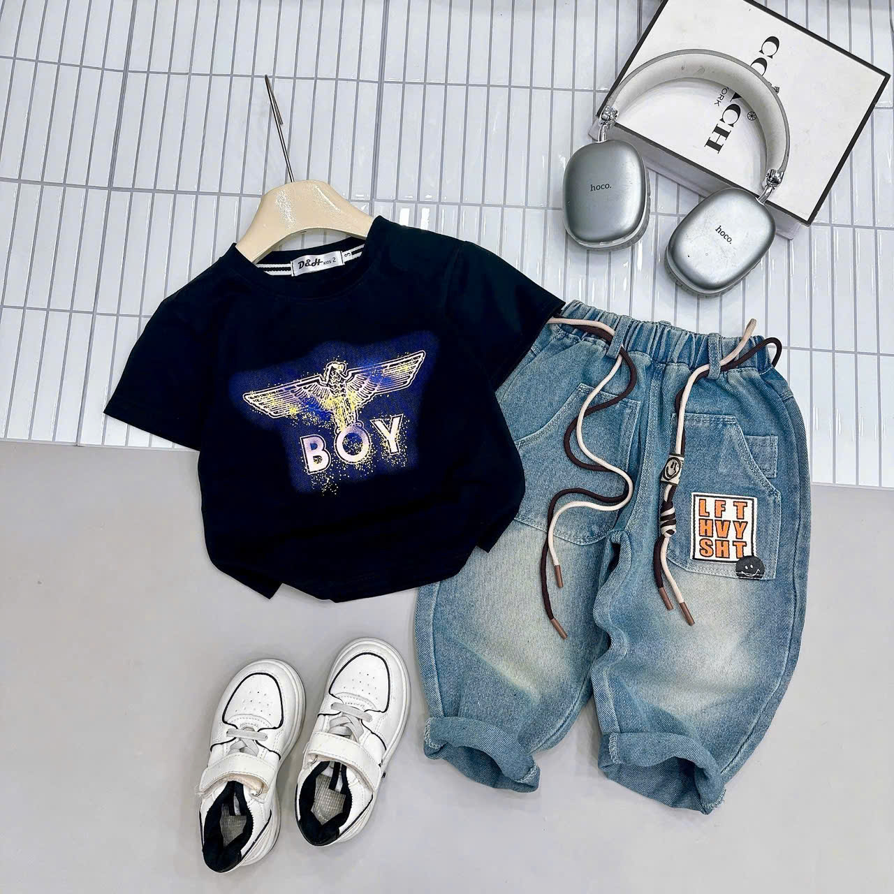 G43 ÁO CỘC QUẦN BÒ DÀI BOY- A116.722