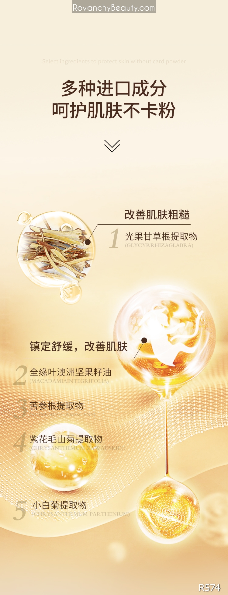 Kem Dưỡng Da R574 ROVANCHY Chiết Xuất Cúc Trắng - Cấp Ẩm, Làm Sáng Da, Kiểm Soát Dầu - 50g_thumbnail_13