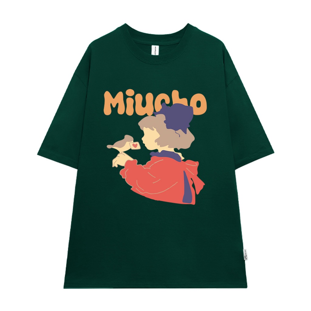 Áo thun couple cute form rộng unisex đủ size ATD1057 Miucho tay lỡ cổ tròn in mix_thumbnail_10