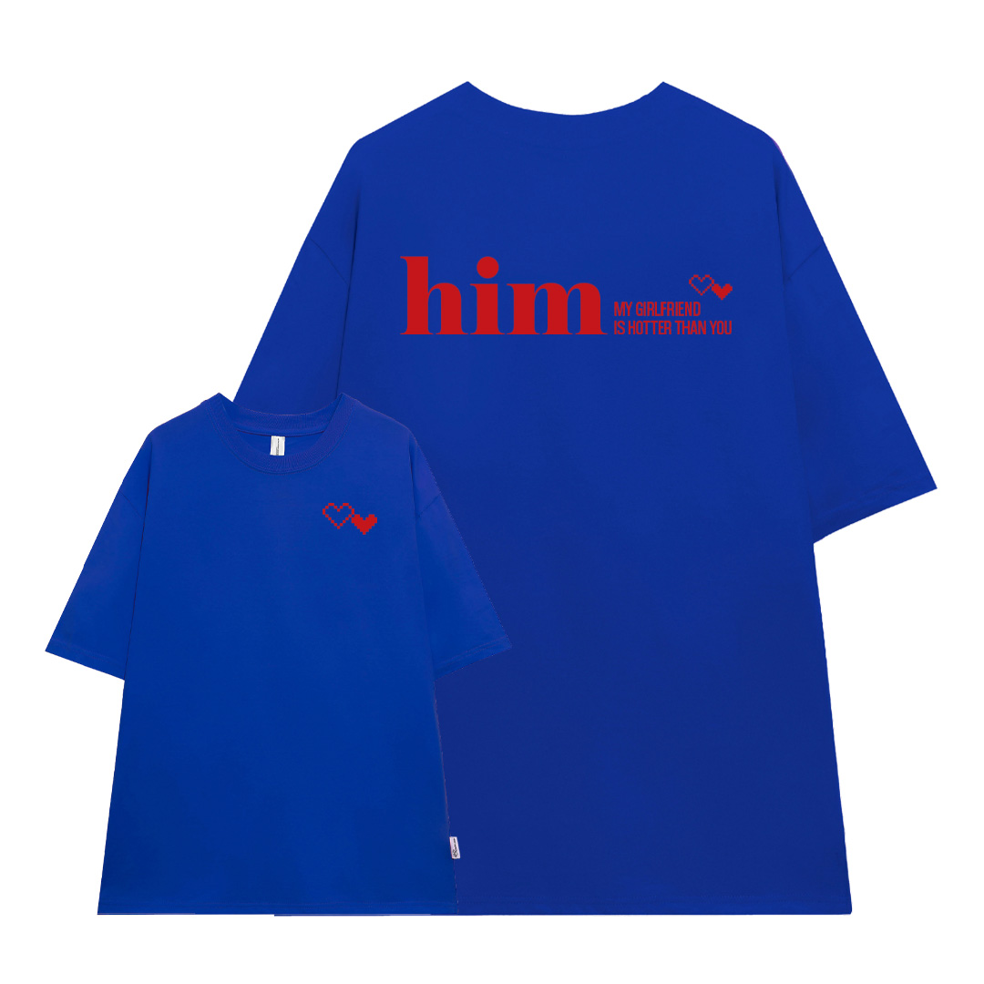 Áo thun cặp đôi couple đáng yêu from rộng ATD1368 Miucho vải cotton cổ tròn in Typography_thumbnail_20