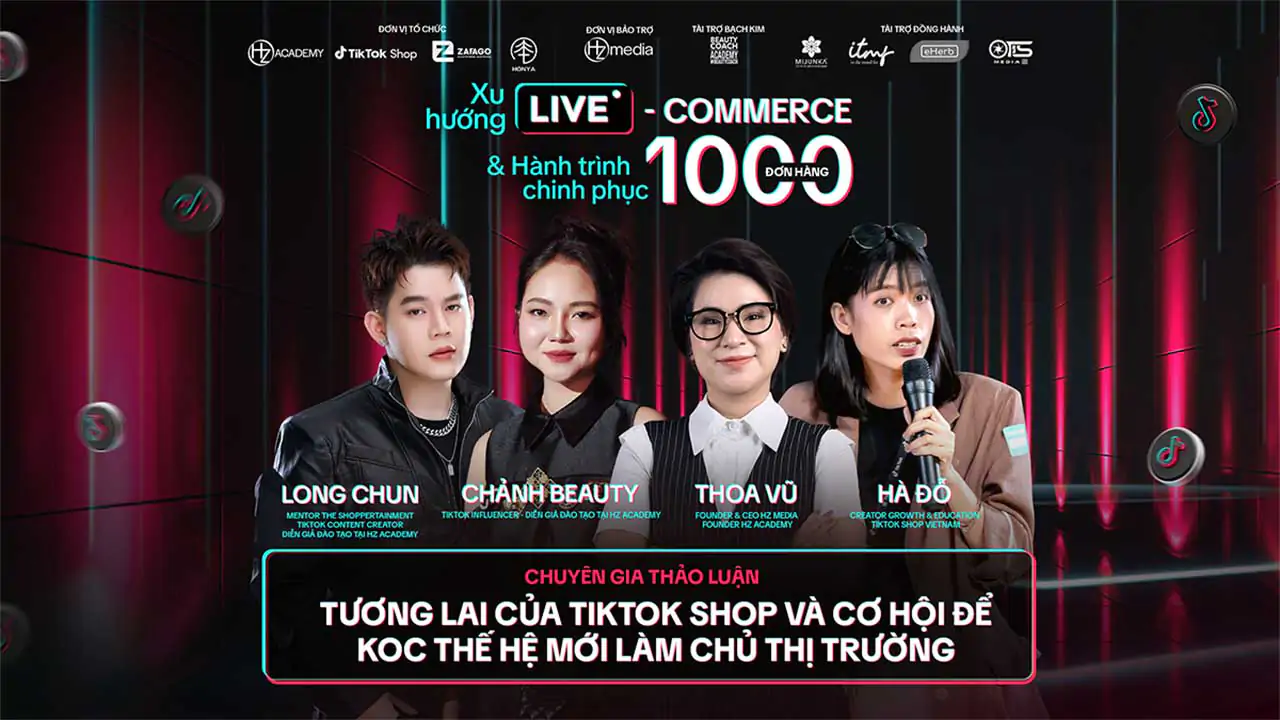 Học được gì sau sự kiện “Xu Hướng Live-Commerce và Hành Trình Chinh Phục 1000 Đơn Hàng”