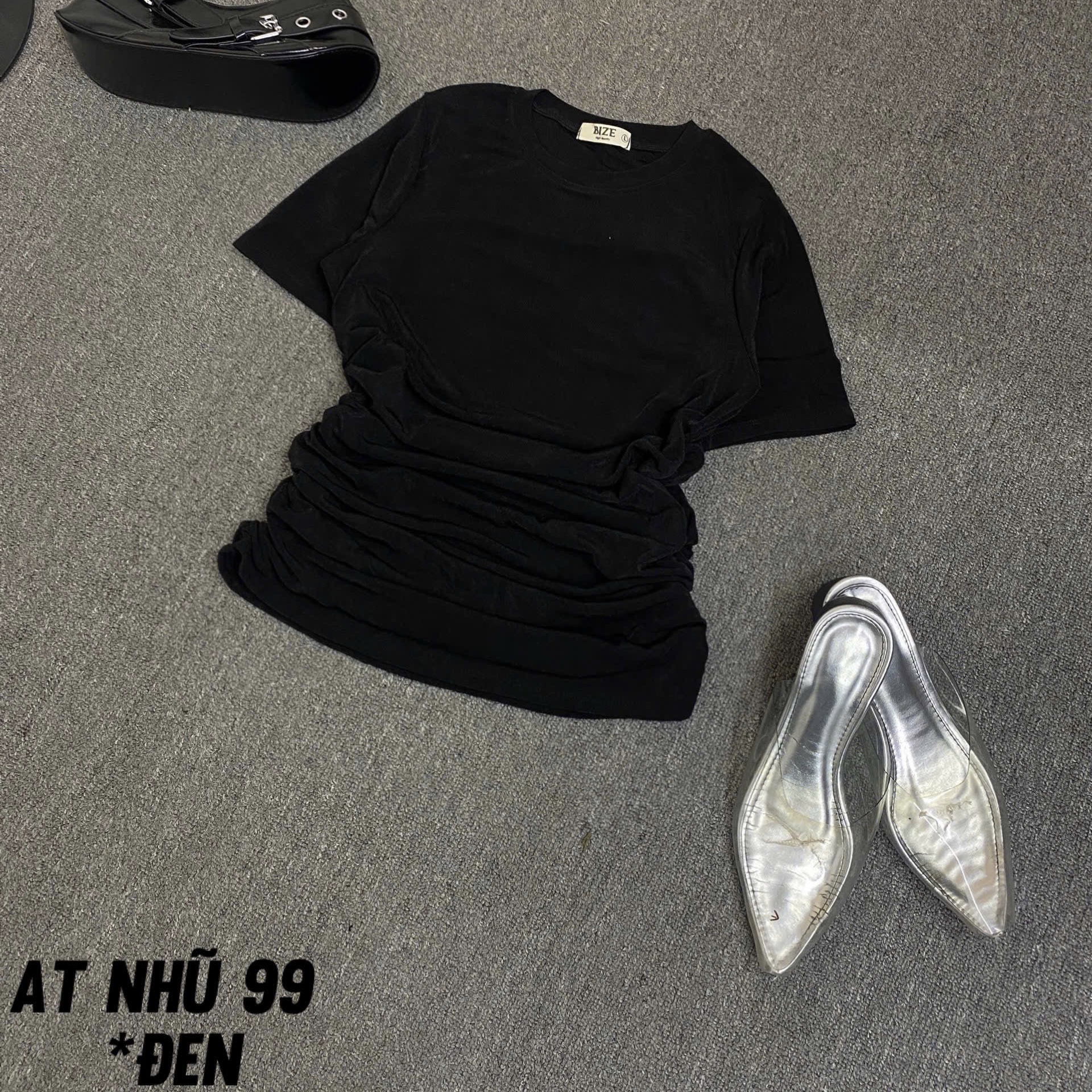 Áo thun nhũ cổ tròn tay ngắn bigsize AT099 dành cho nàng béo mập từ 55-90kg