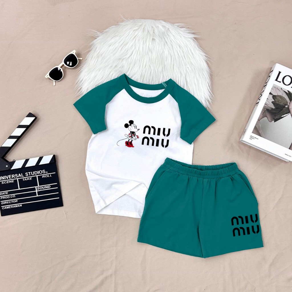 Đồ bộ cho bé gái in hình 'Mickey Miu Miu'-  Loza Kids FB90_thumbnail_3