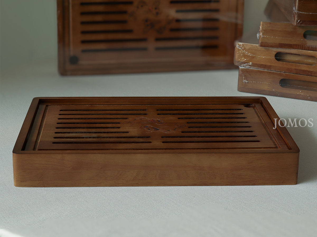 Khay trà gỗ kiểu Nhật Jomos họa tiết con cá J000363_thumbnail_4