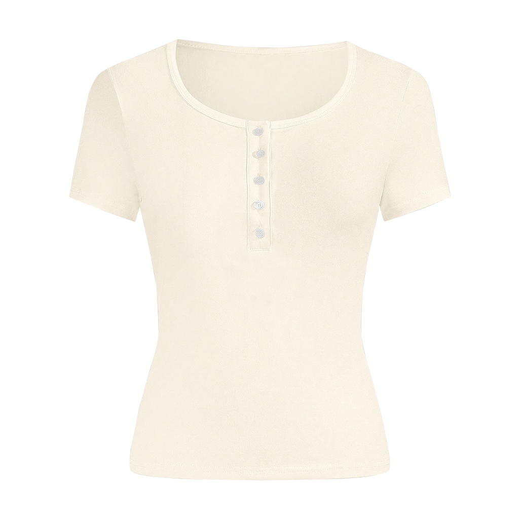 Áo thun trơn form ôm body cổ nút Beezy vải visco 4 chiều cao cấp thoáng mát_thumbnail_11