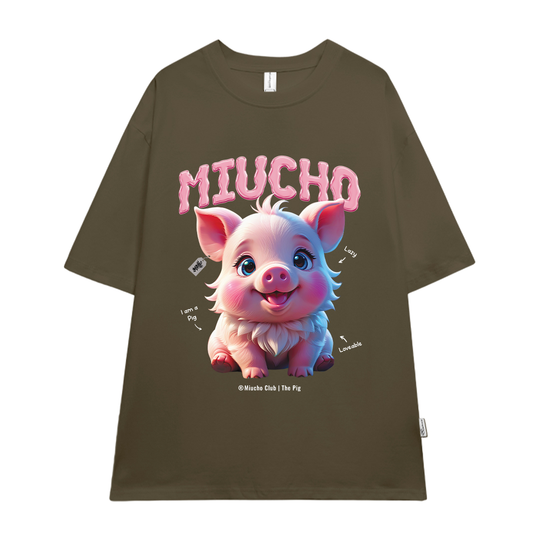 Áo thun form rộng 12 con giáp tuổi Hợi (tuổi heo) ATD1242 Miucho tay ngắn cổ tròn in mix_thumbnail_24