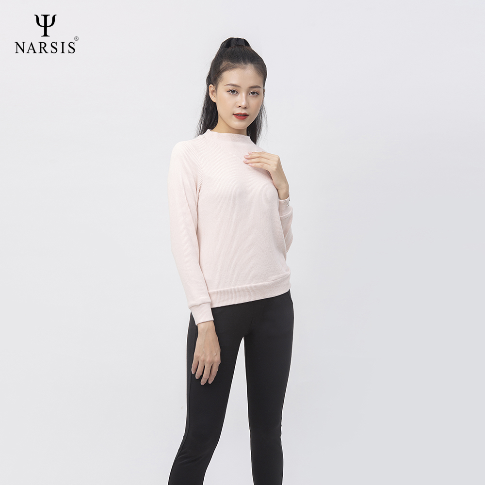 ÁO THU ĐÔNG NỮ L0059 NARSIS VẢI LEN COTTON ẤM ÁP, THOÁNG MÁT, GIỮ ẤM TỐT, MỀM MẠI_thumbnail_4