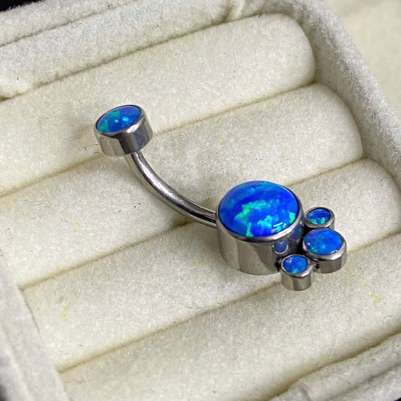 rốn titan đá opal xanh biển thập cẩm giống trái đất chúng mình đính ba đá tròn_thumbnail_2