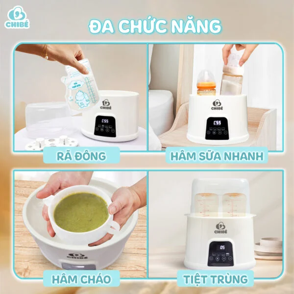 MÁY HÂM SỮA ĐÔI CHIBE CB017