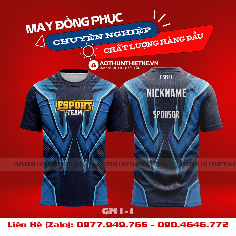 Mẫu Áo Game Thủ Esports Thiết Kế - TKGM99