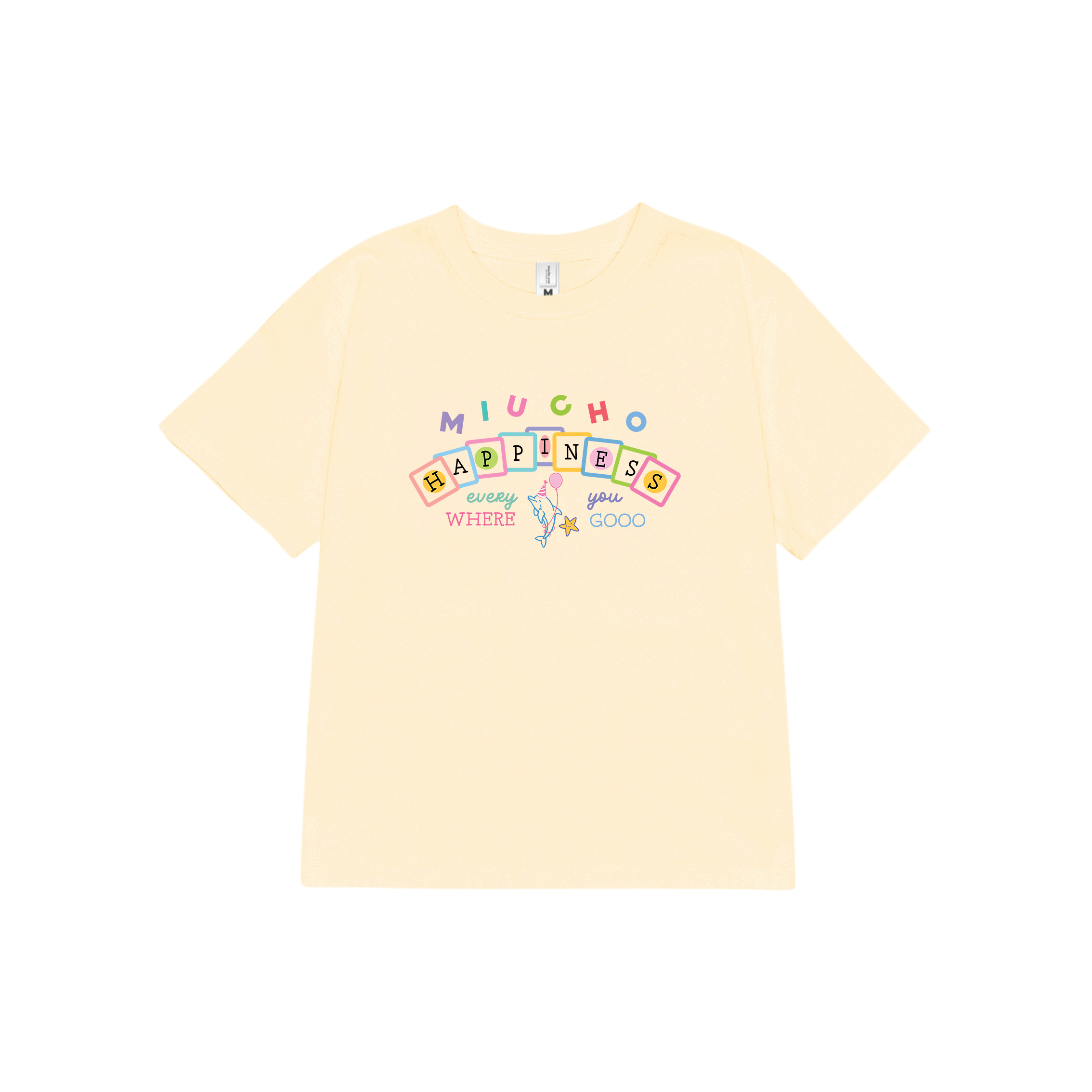 Áo baby tee ôm body 2215 Miucho cổ tròn vải cotton 4c co giãn thoáng mát in mix_thumbnail_8