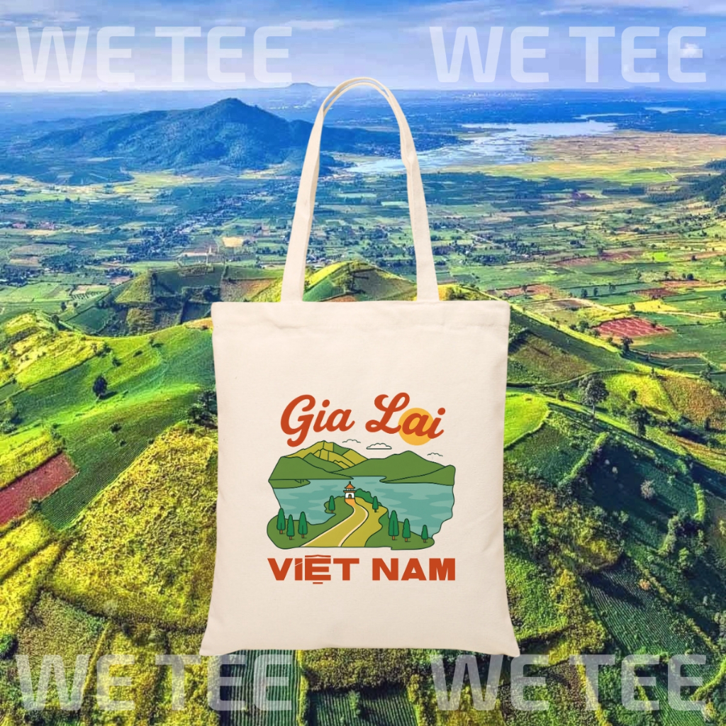 Túi tote vải canvas du lịch Việt Nam có khoá kéo và ngăn phụ, đi chơi du lịch - 𝐖𝐞 𝐓𝐞𝐞 TOTE09_thumbnail_14