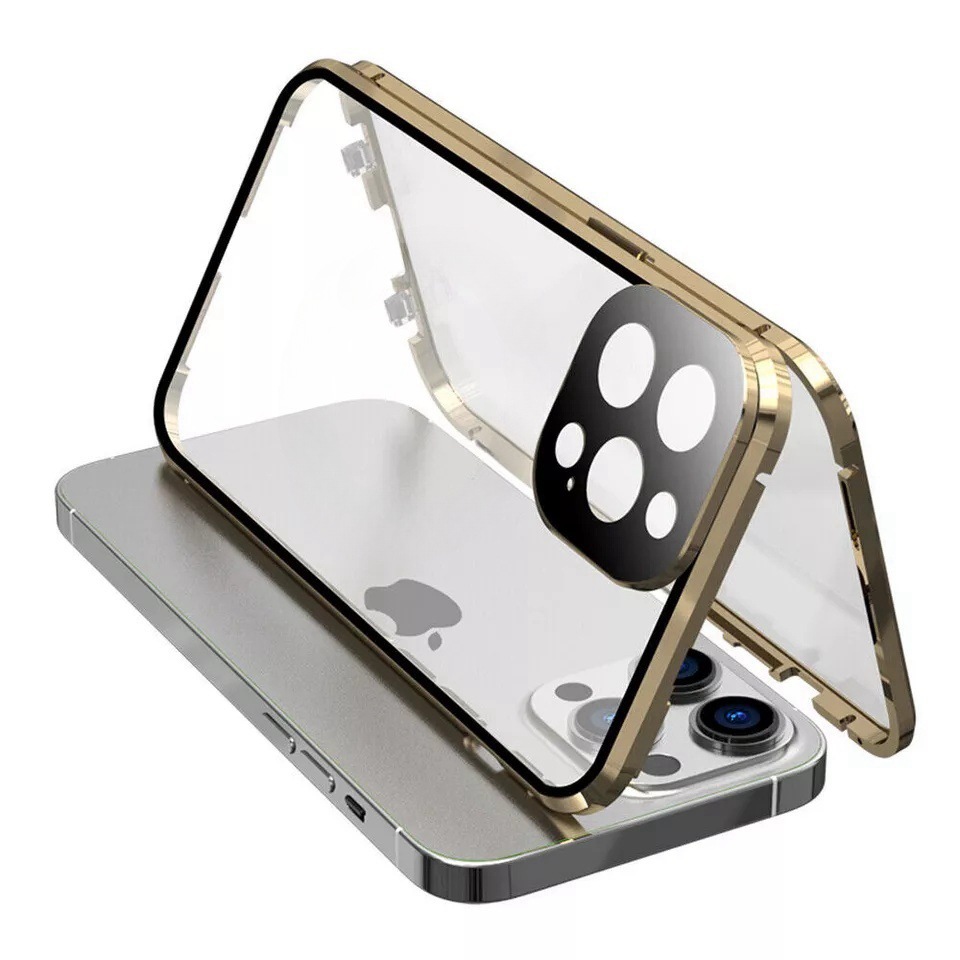 ỐP LƯNG ĐIỆN THOẠI IPHONE CƯỜNG LỰC LÀM BẰNG KIM LOẠI 2 MẶT BẢO VỆ MÁY KHÔNG CHỐNG NHÌN TRỘM_thumbnail_15