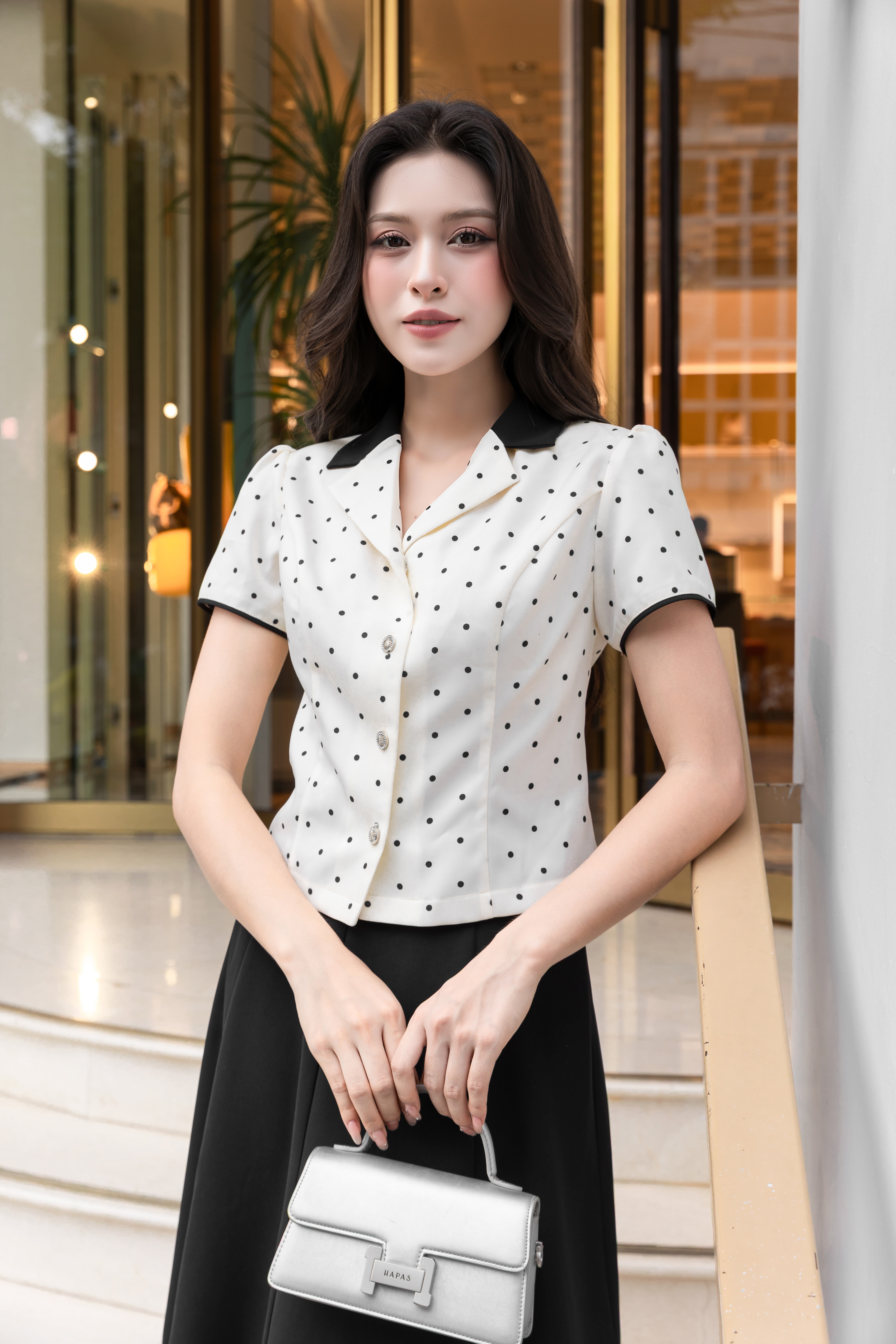 Áo sơ mi ký giả chấm bi A4212_thumbnail_4