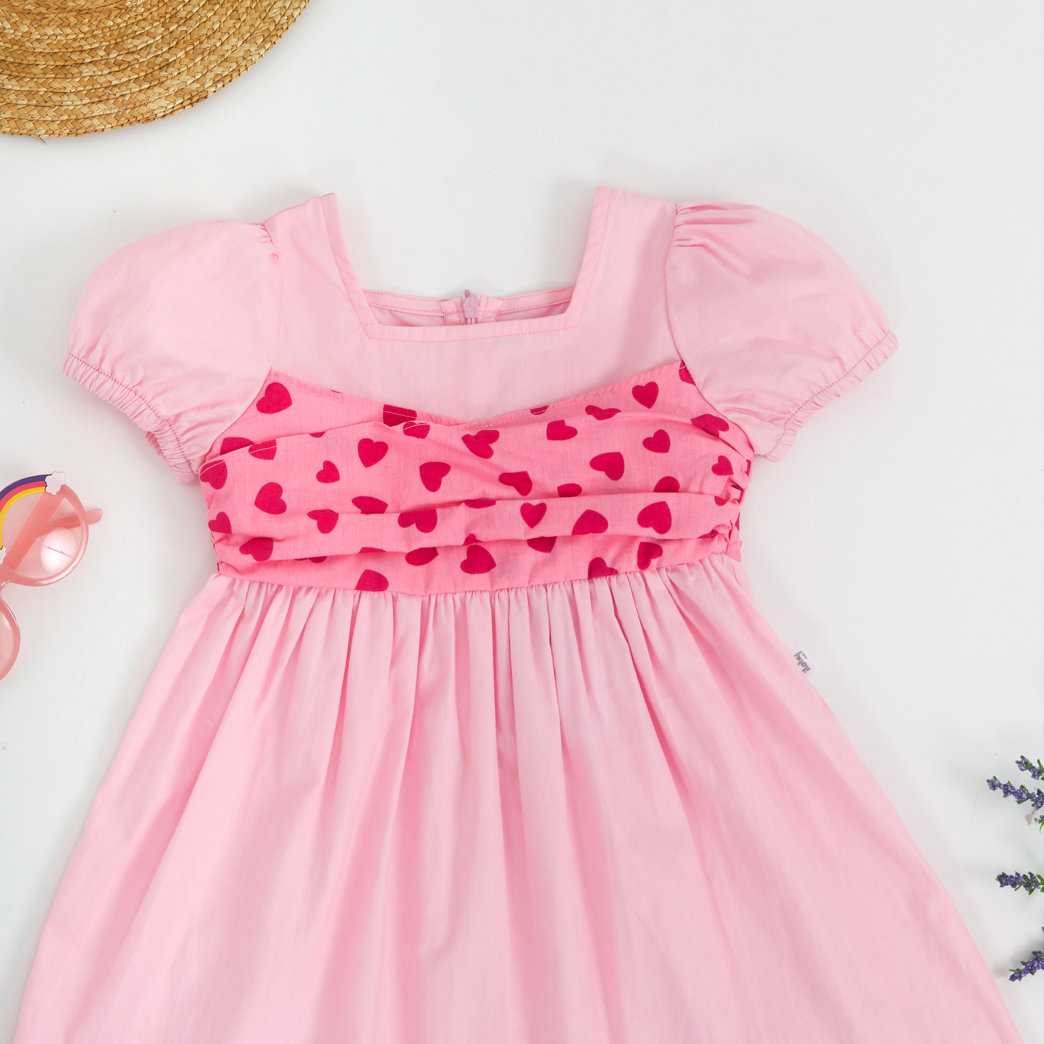 Váy cổ vuông vạt chéo thắt nơ sau_thumbnail_3